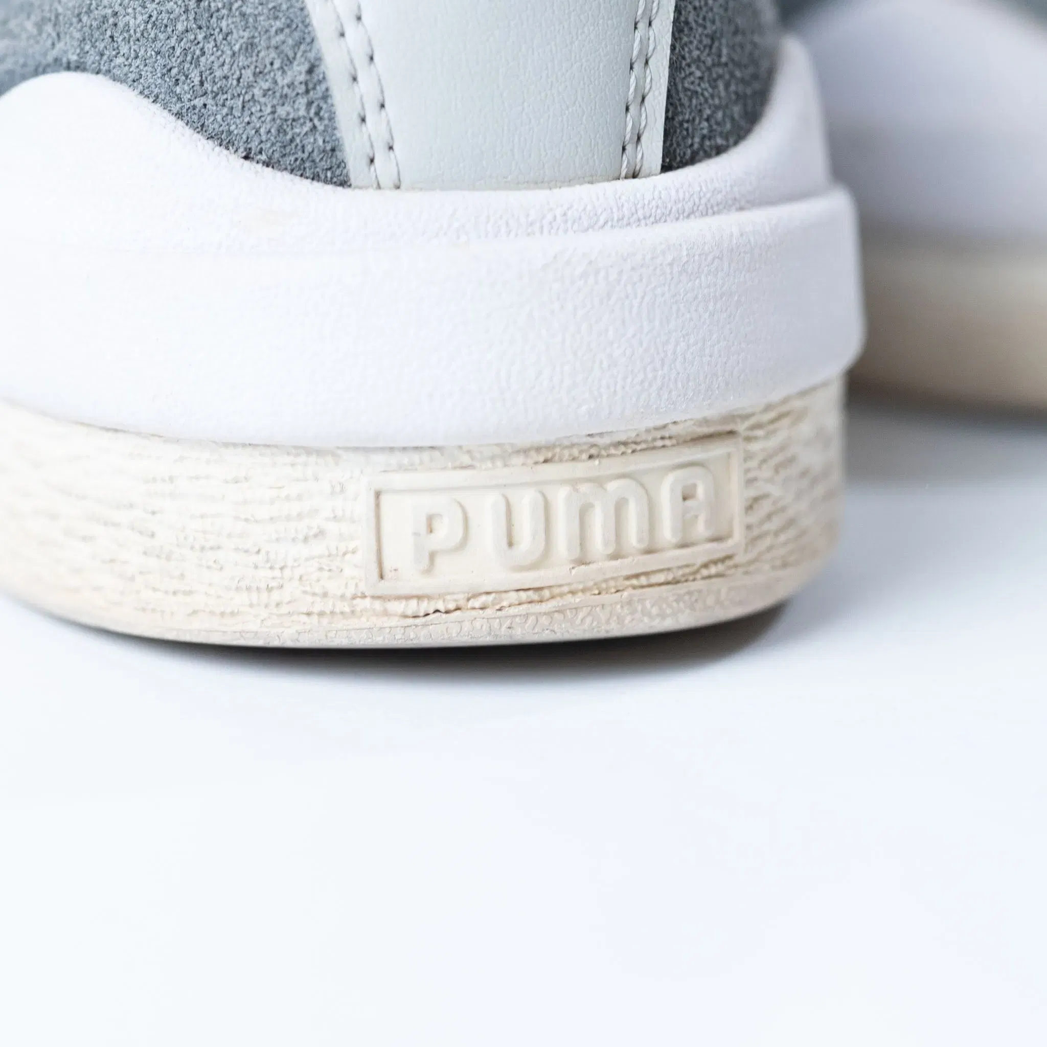 Puma Grey Leather WTFormstripe2 Sneakers (UK 6)