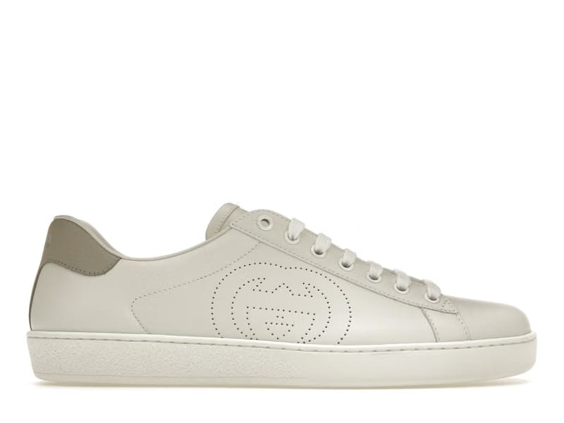 Gucci Ace Perforated Interlocking G White