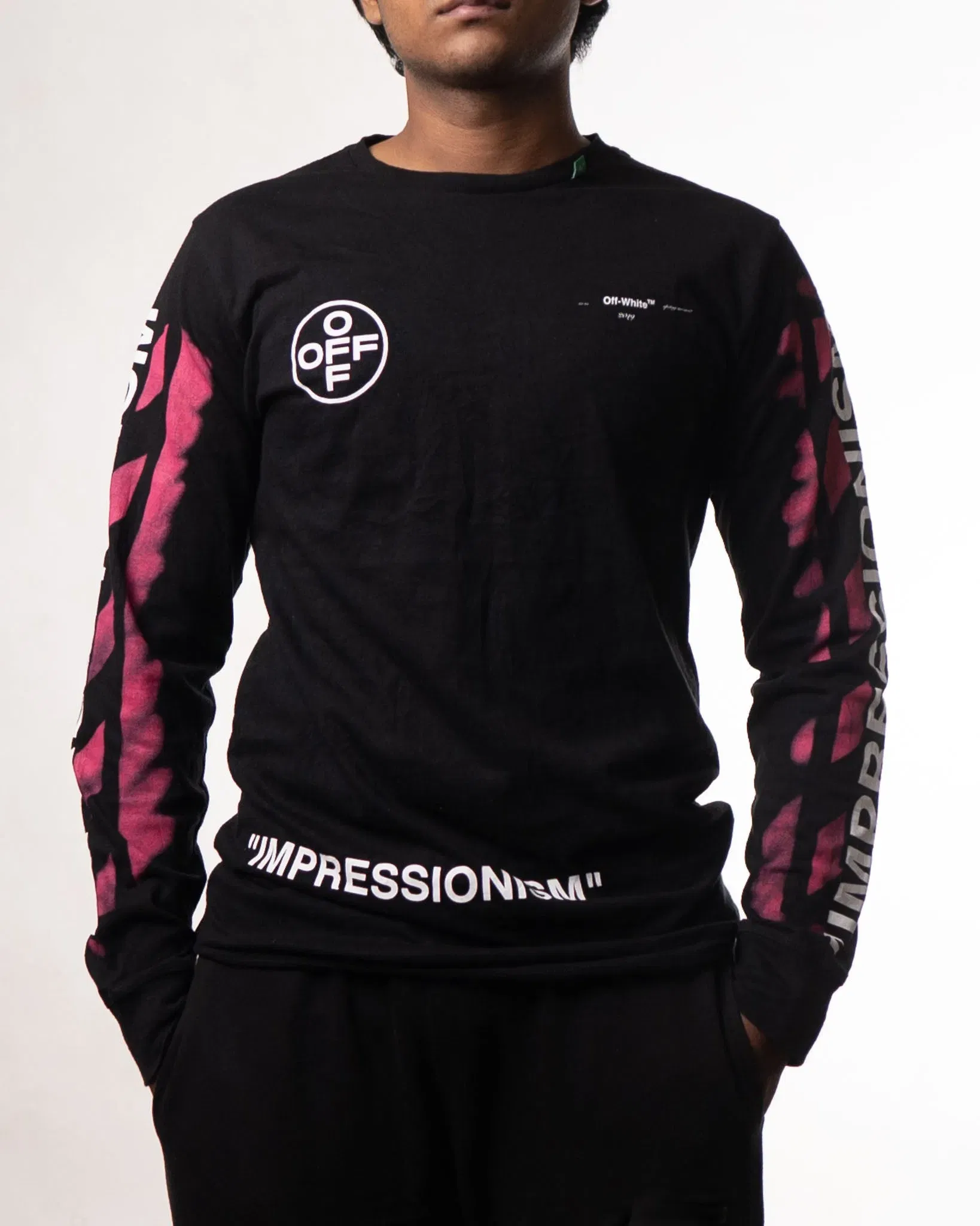 Off-White Impressionism Diag Stencil Sweatshirt (M)