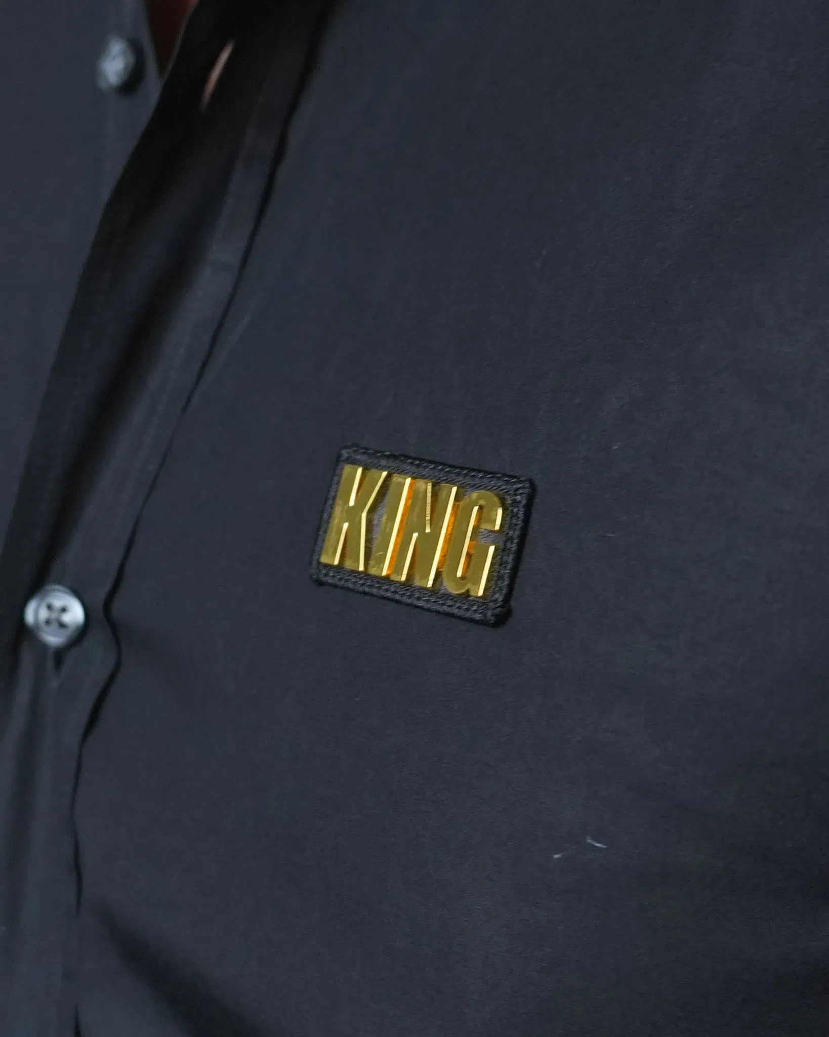The Emperor Black King Full Sleeve Shirt (XS)