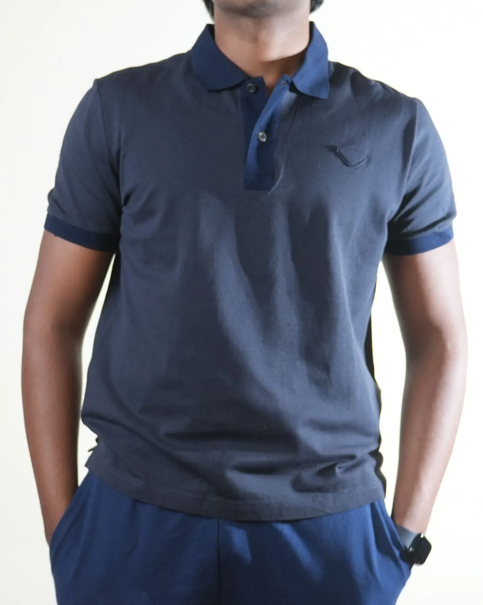 Prada Grey Collared T-Shirt (S)