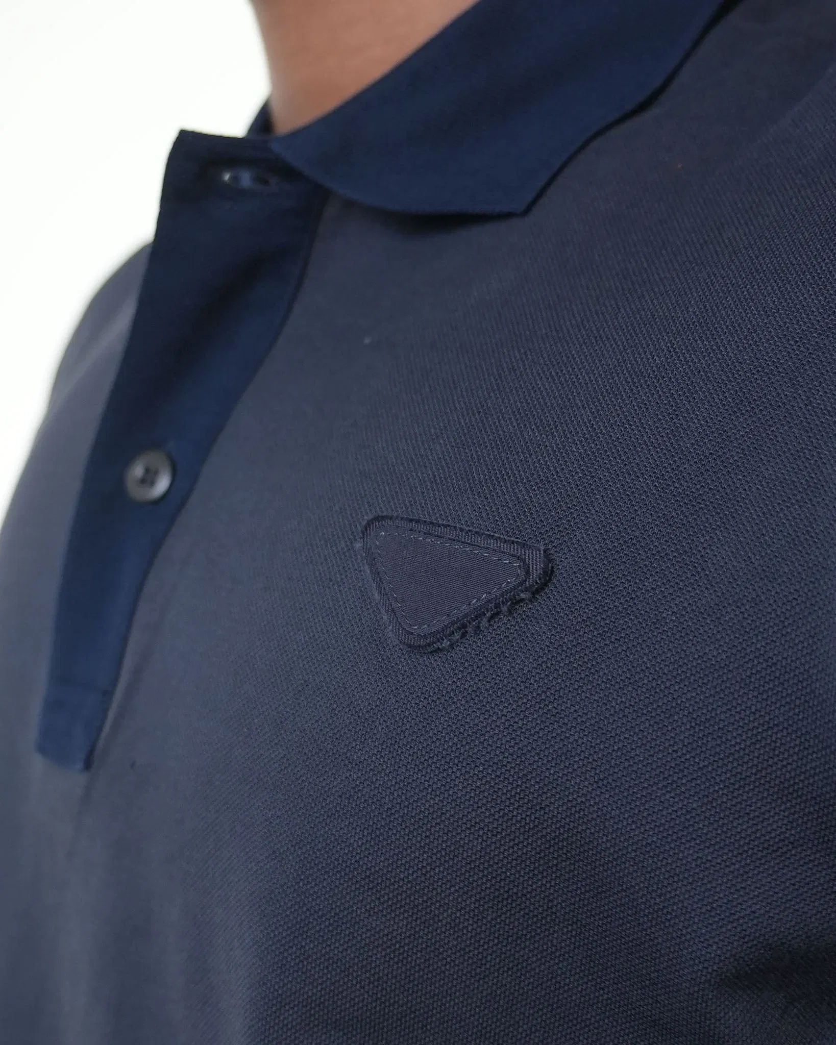 Prada Grey Collared T-Shirt (S)