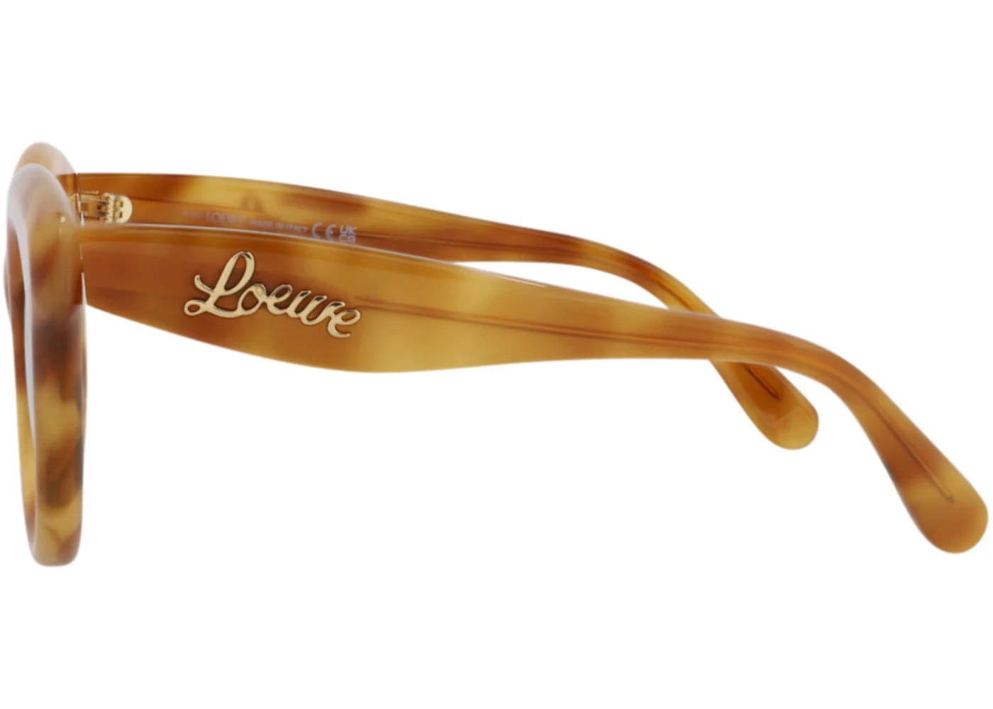 LOEWE Round Sunglasses Havana Havana Blue (LW40126I-49-53V)