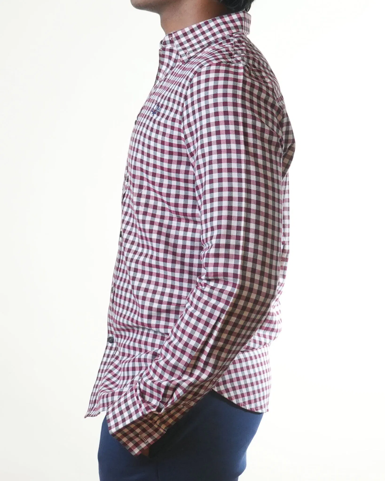Fred Perry Red Chequered Shirt (S)