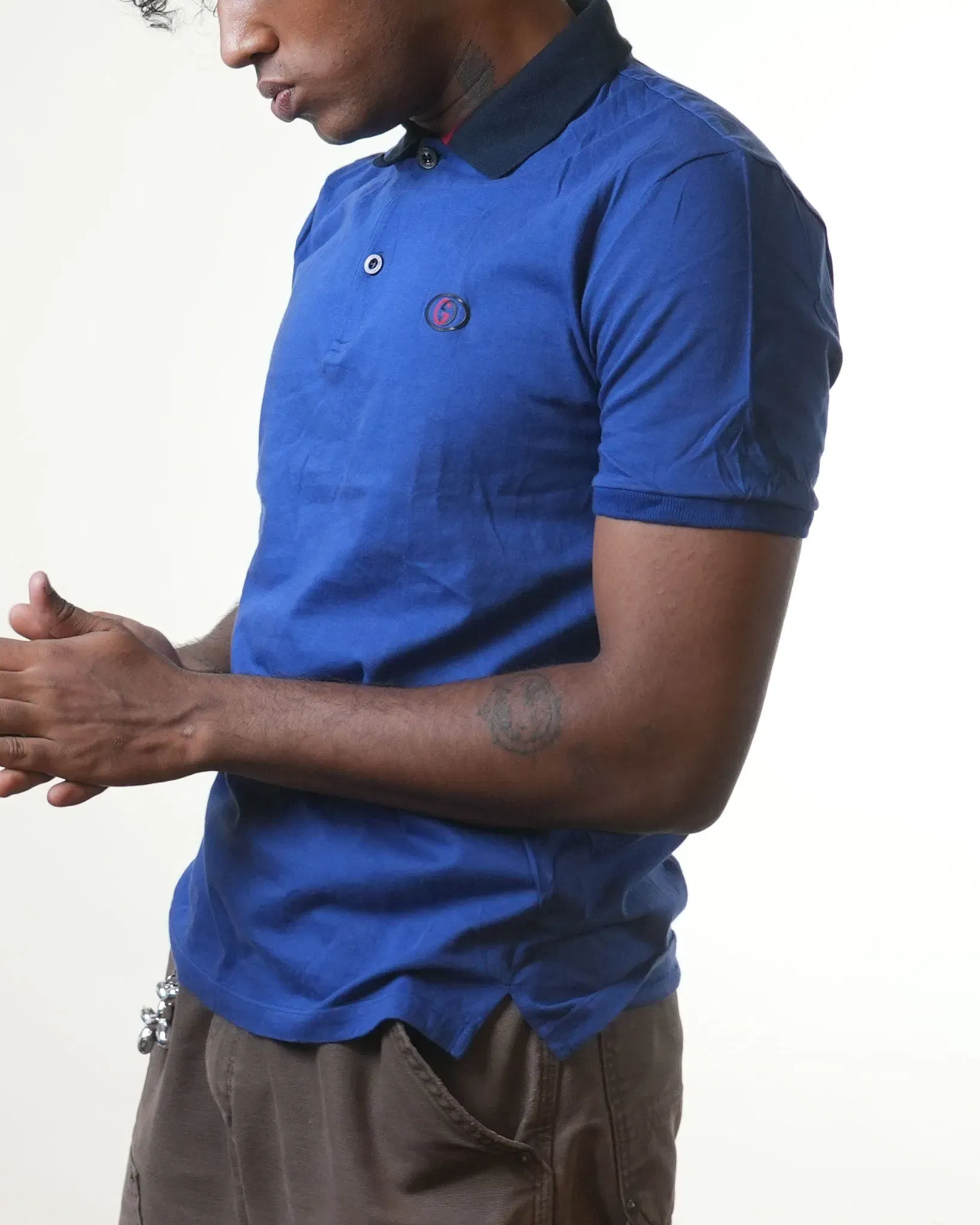 Gucci Blue Polo T-Shirt (S)