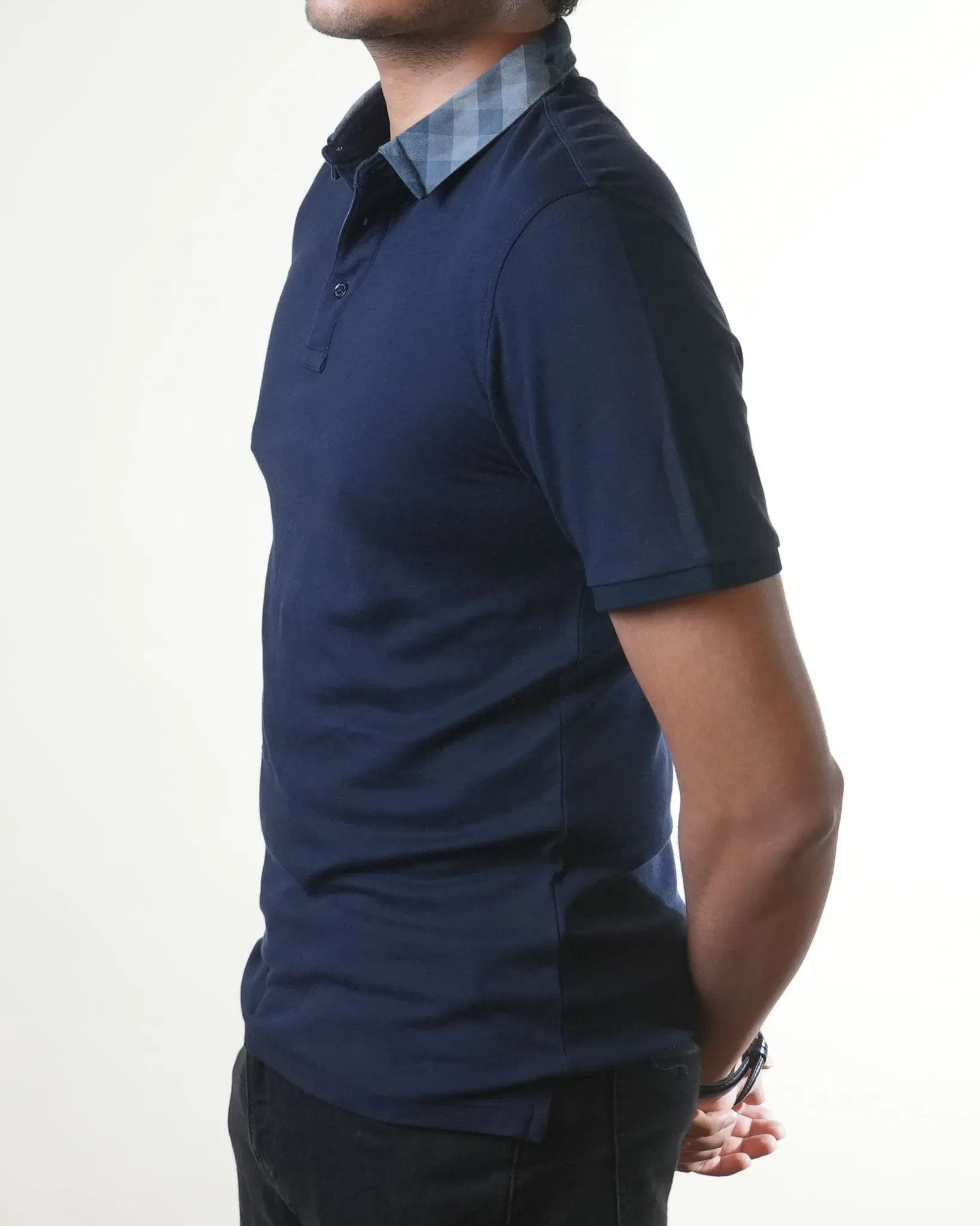 Burberry Brit Navy Blue Polo T-Shirt (S)