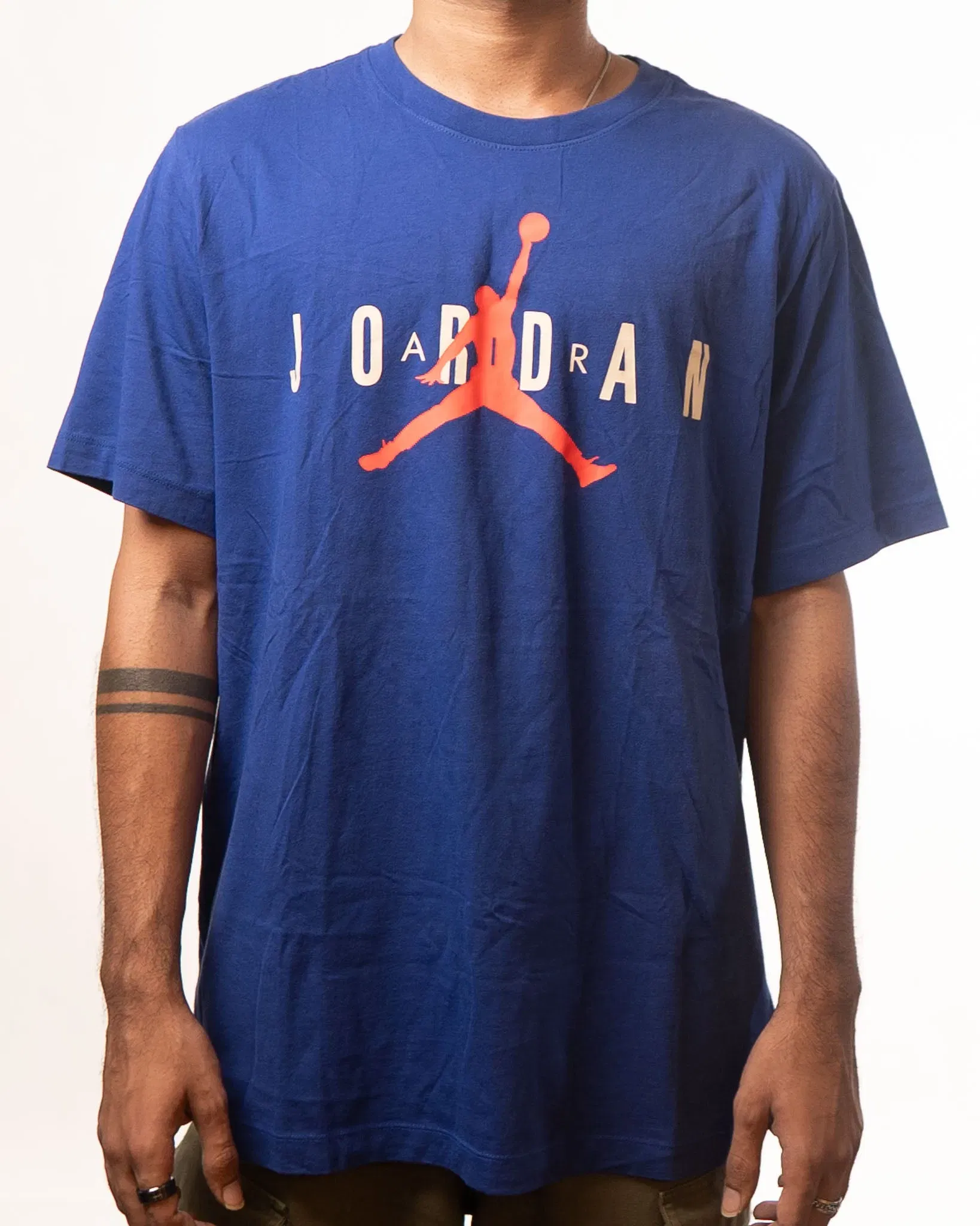 Nike Air Jordan Blue Jumpman Printed T-Shirt (L)