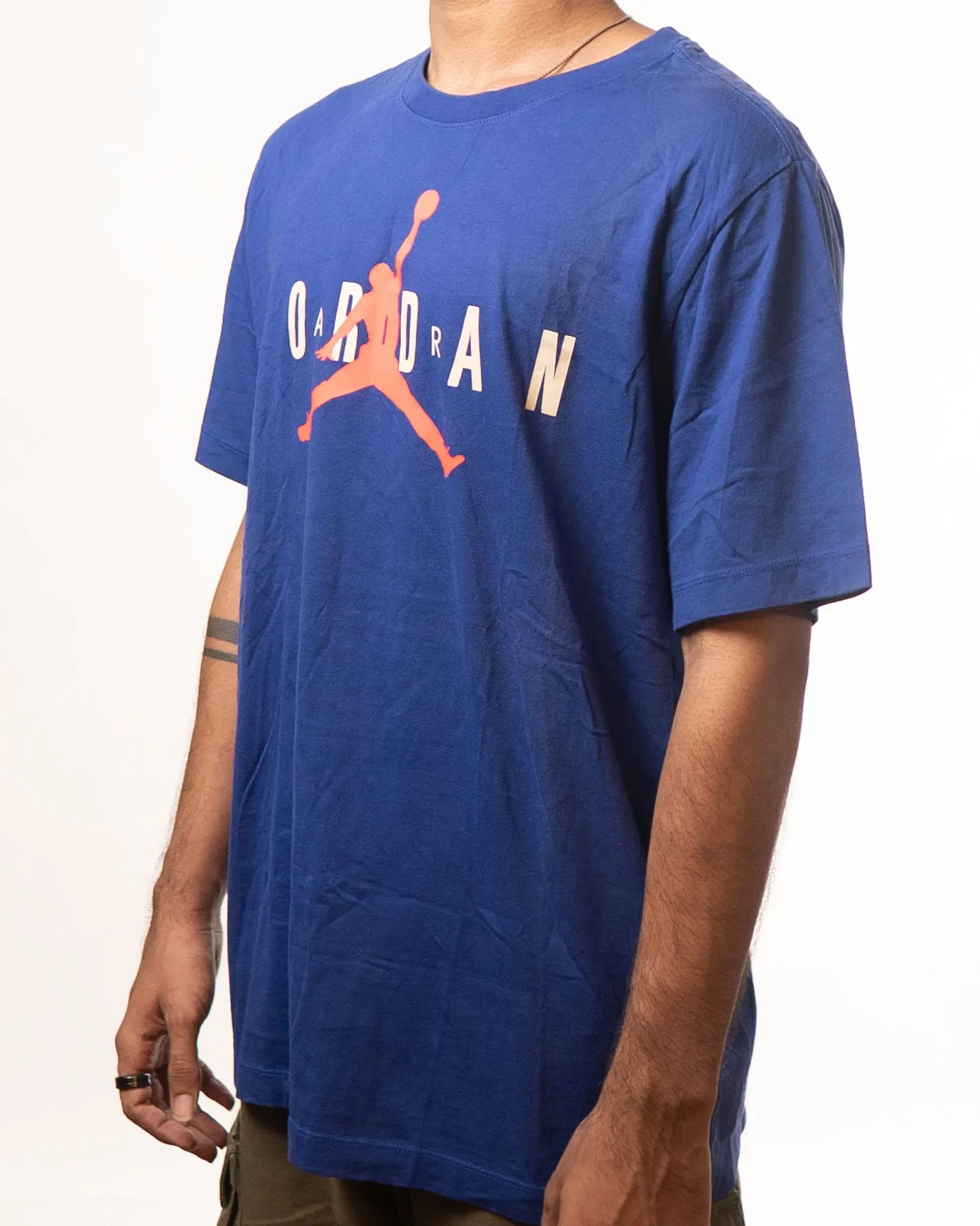 Nike Air Jordan Blue Jumpman Printed T-Shirt (L)