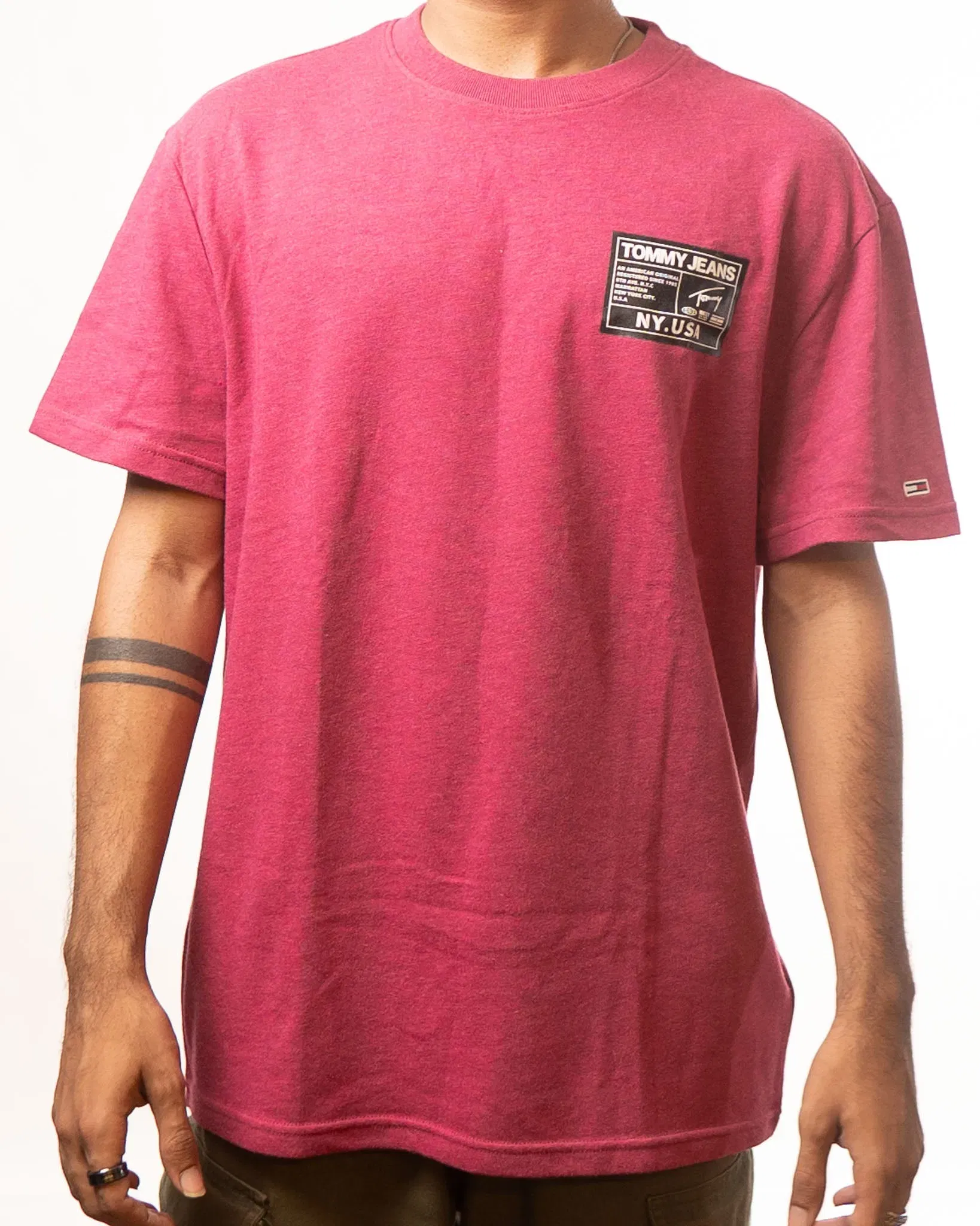 Tommy Hilfiger Pink Crewneck T-Shirt (M)