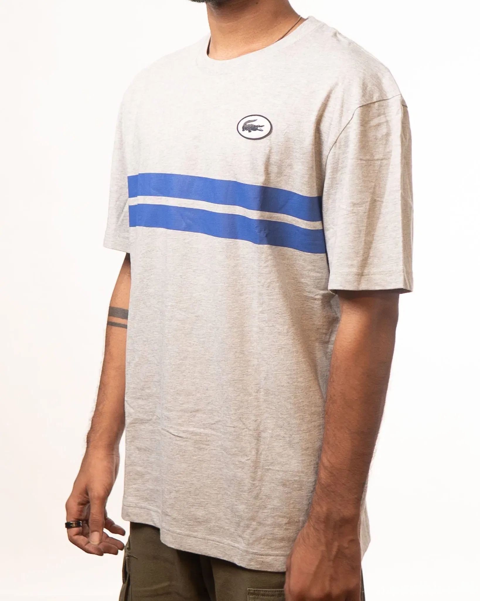 Lacoste Grey Crewneck T-Shirt (M)