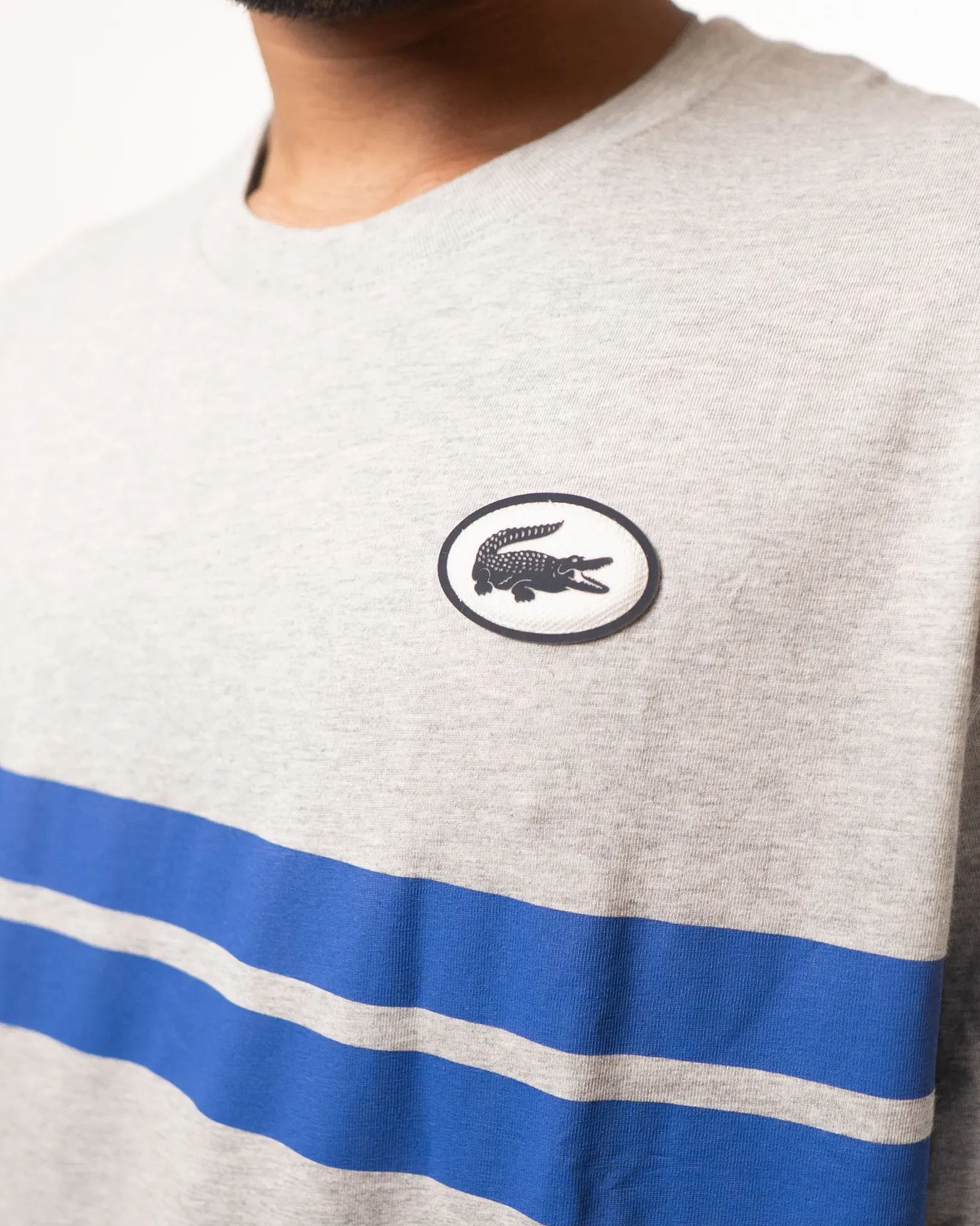 Lacoste Grey Crewneck T-Shirt (M)