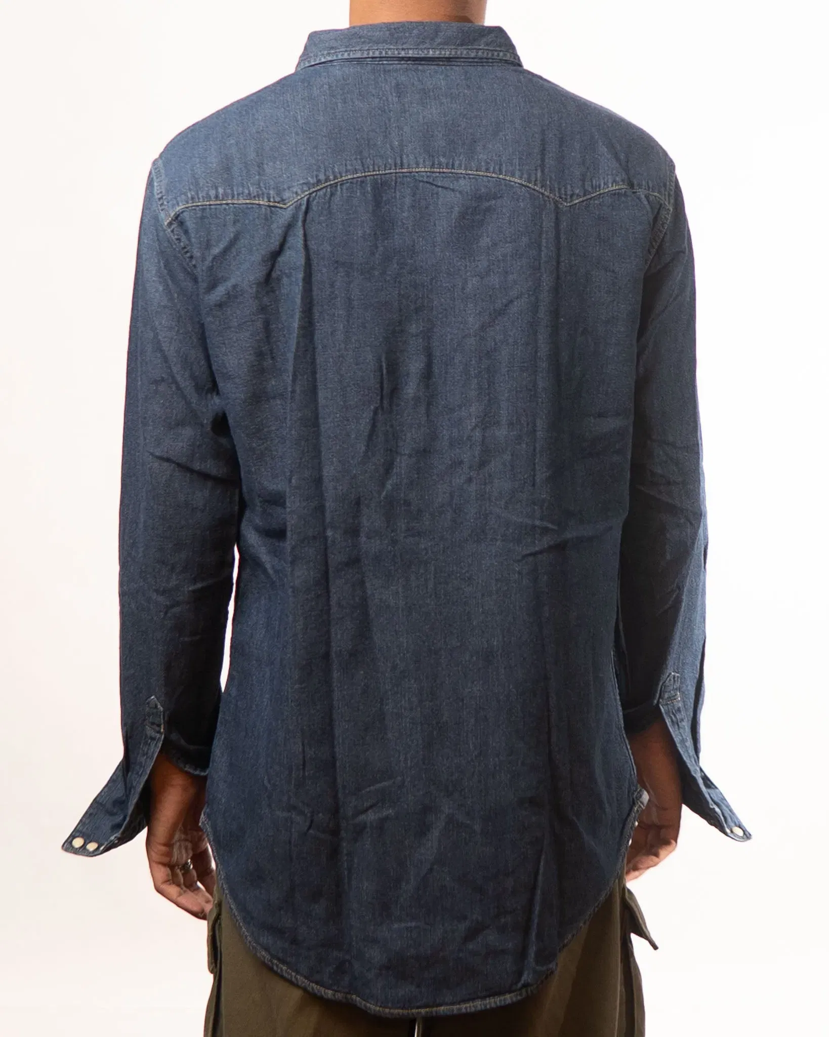 Levis Blue Slim Fit Denim Shirt (L)