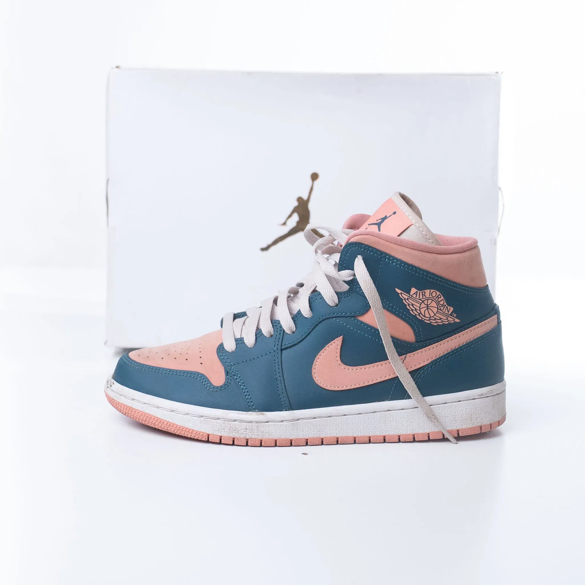 Nike Air Jordan 1 Mid Dark Teal Green (UK 6)
