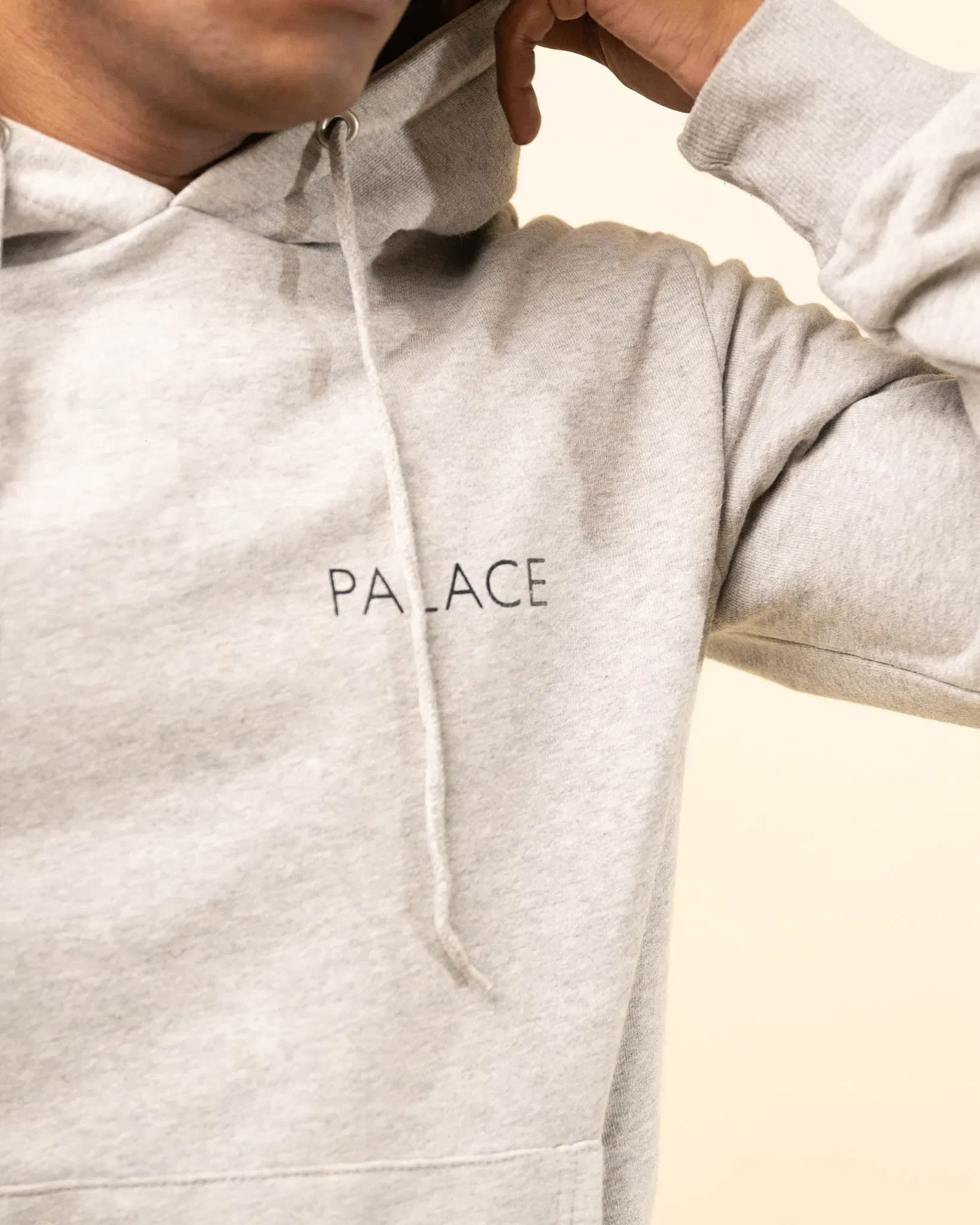 Palace Graphic Chip Hoodie - Grey (S)