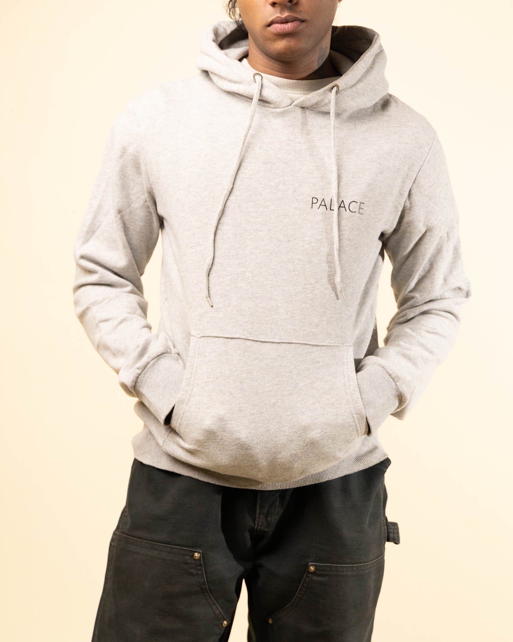 Palace Graphic Chip Hoodie - Grey (S)