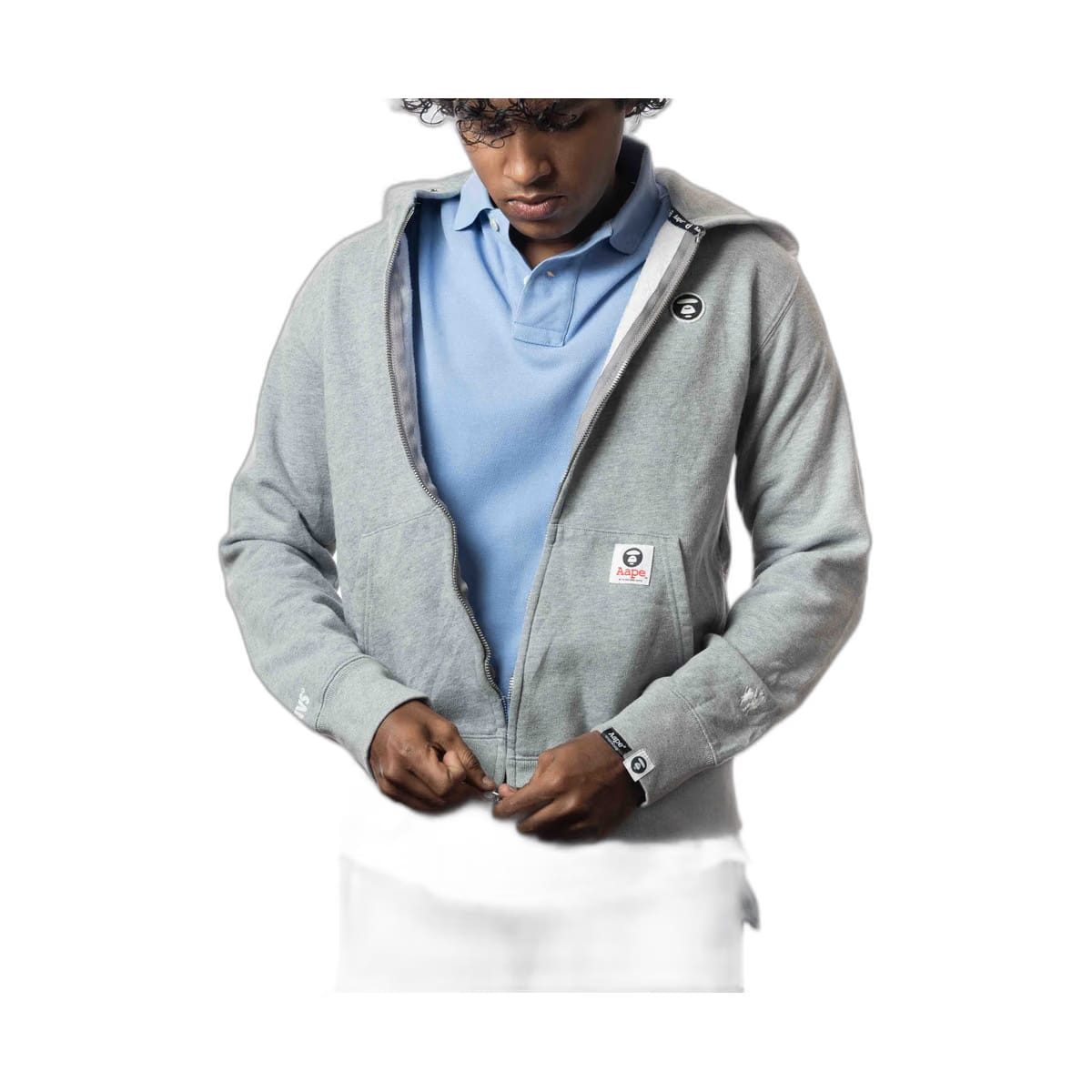 Aape By A Bathing Ape Grey Hoodie (M)