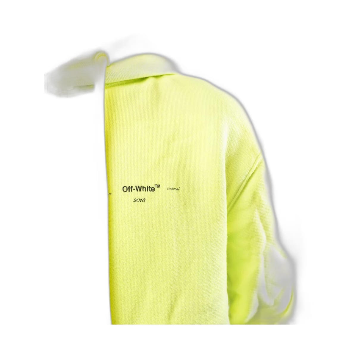 Off-White Logo Slim Hooded - Neon Green (M)
