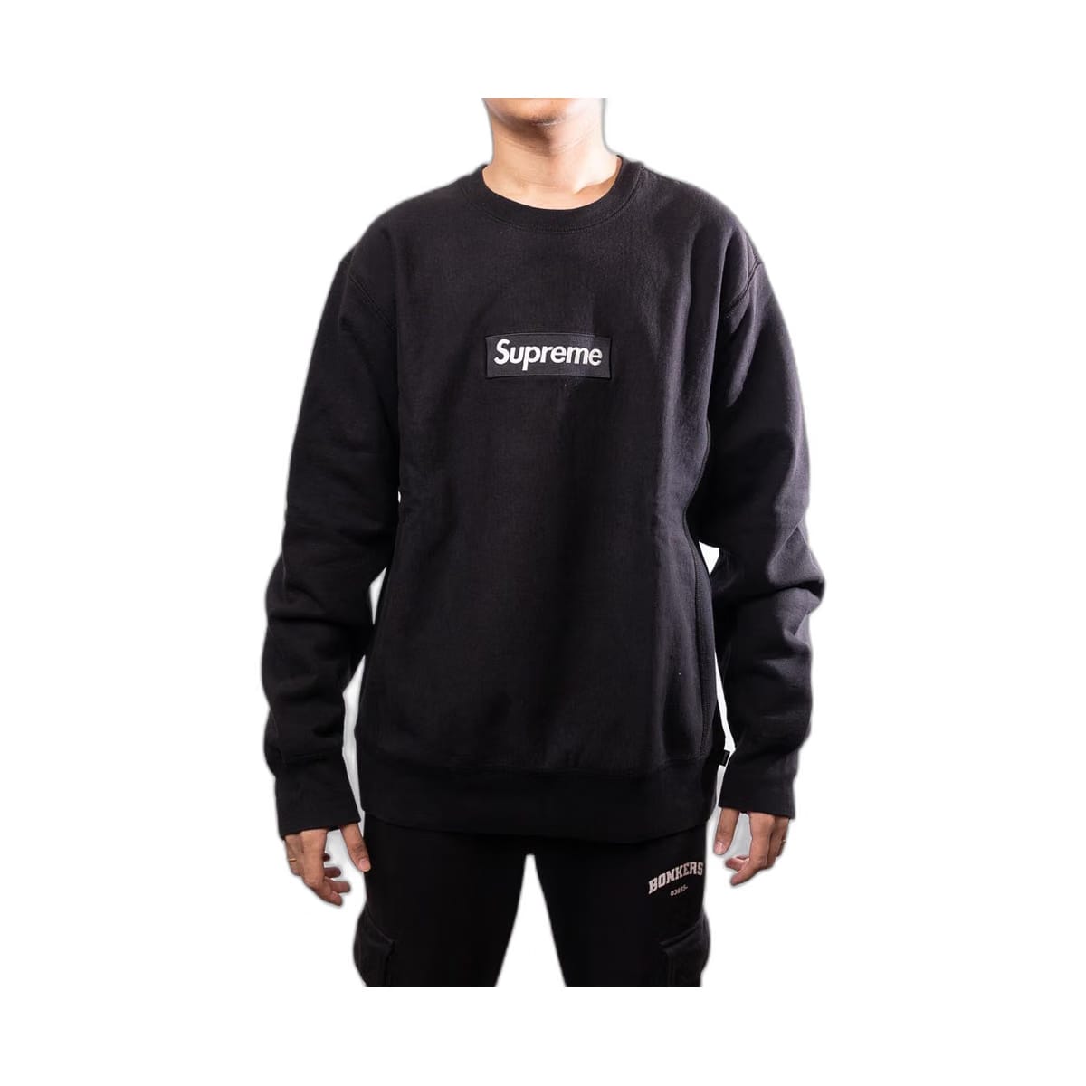 Supreme Box Logo Crewneck FW15 Black (L)