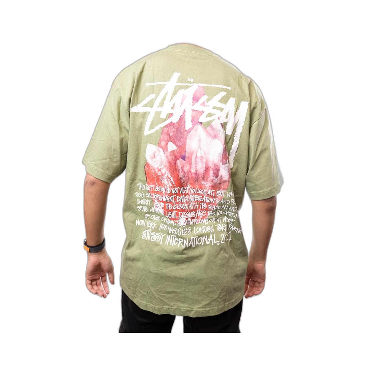 Stussy Reflection T-Shirt - Green (L)