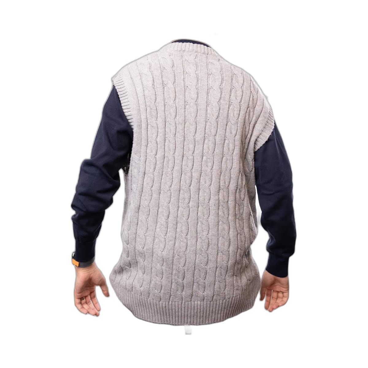 Polo Ralph Lauren Cable-Knit Vest - Grey (L)