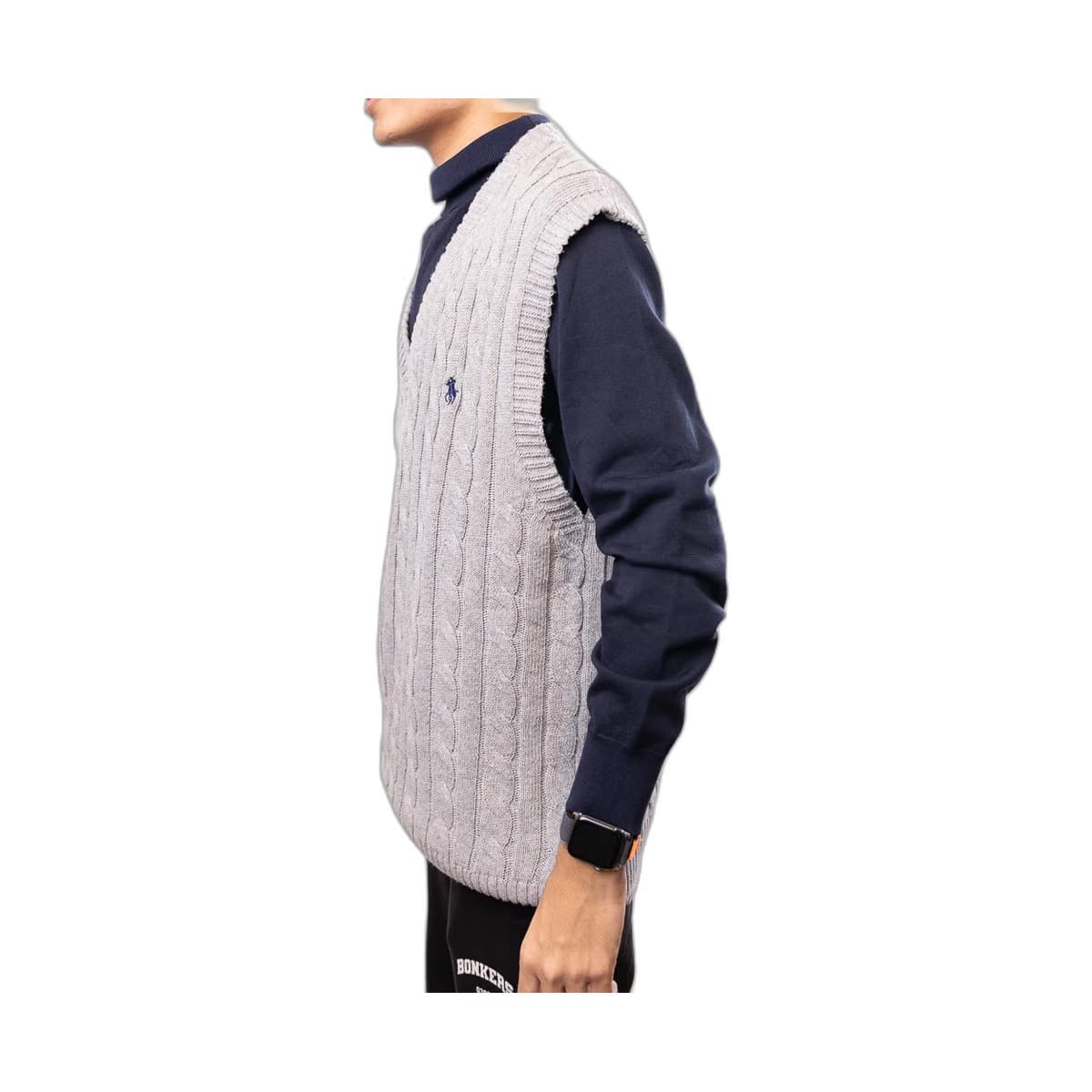 Polo Ralph Lauren Cable-Knit Vest - Grey (L)