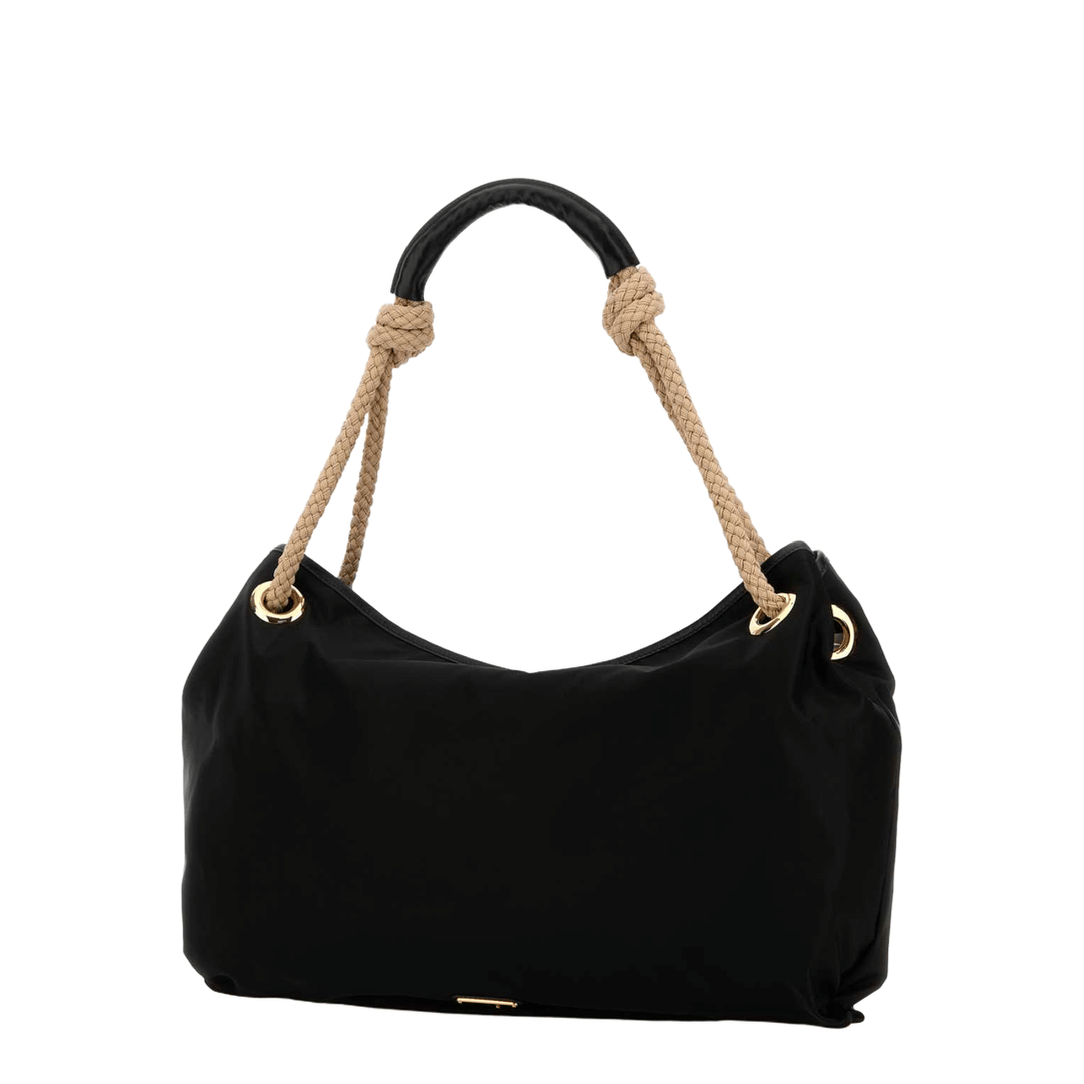 Black Fabric Shopping Bag