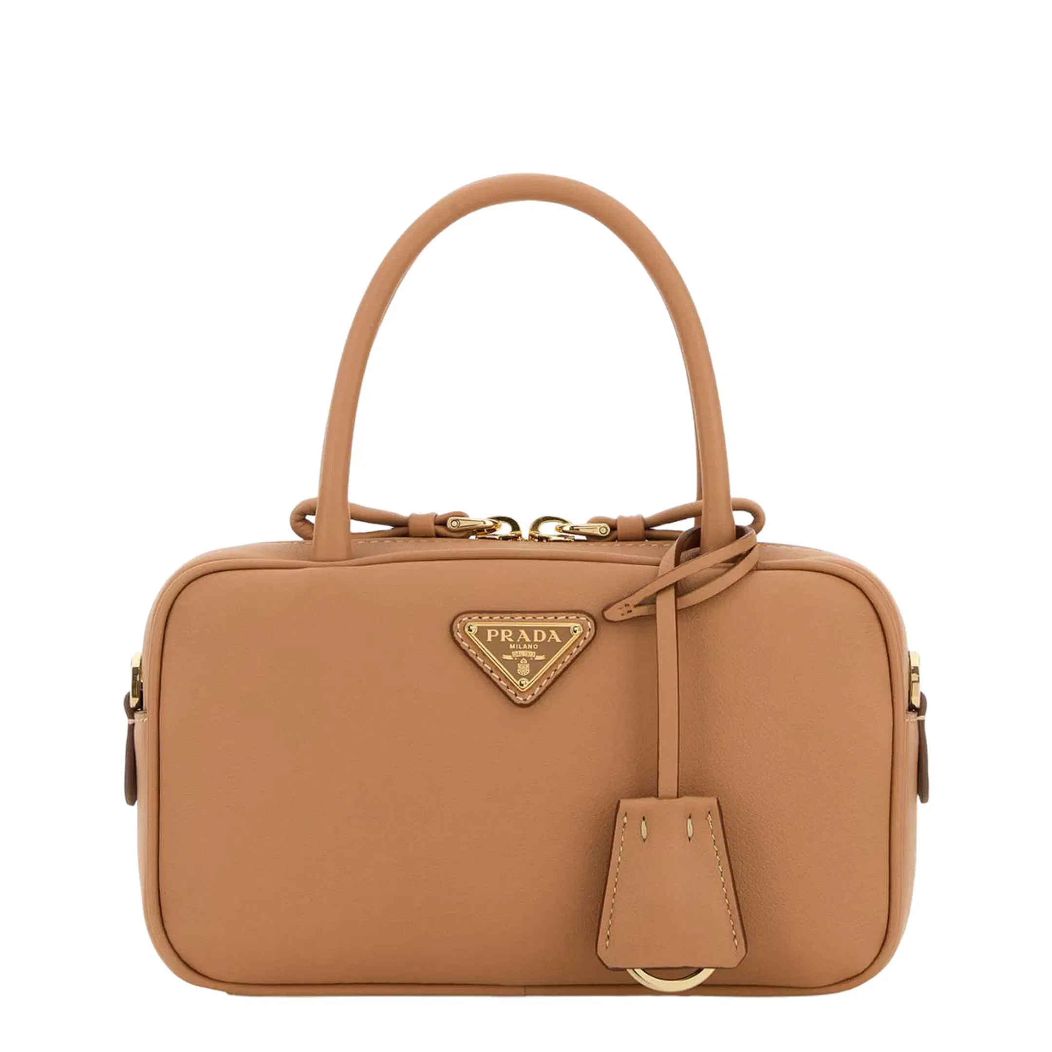 Peach Leather Handbag