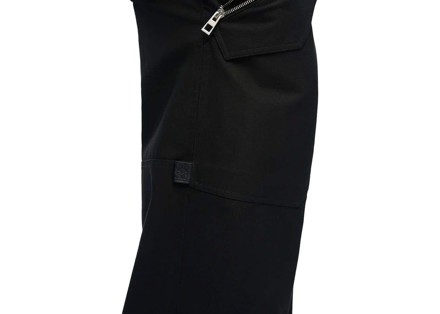 LOEWE Cargo Trousers in Cotton Black
