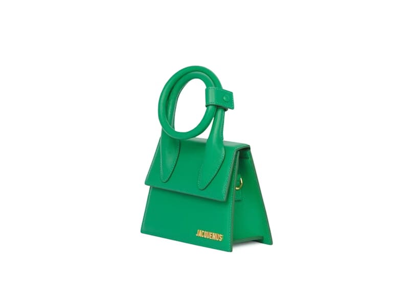 Jacquemus Le Chiquito Noeud Coiled Handbag Green