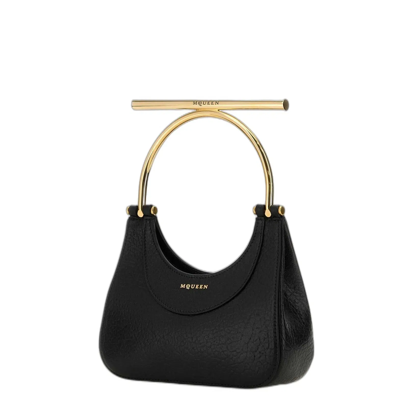 Mini Cross-bar Bag In Black/gold