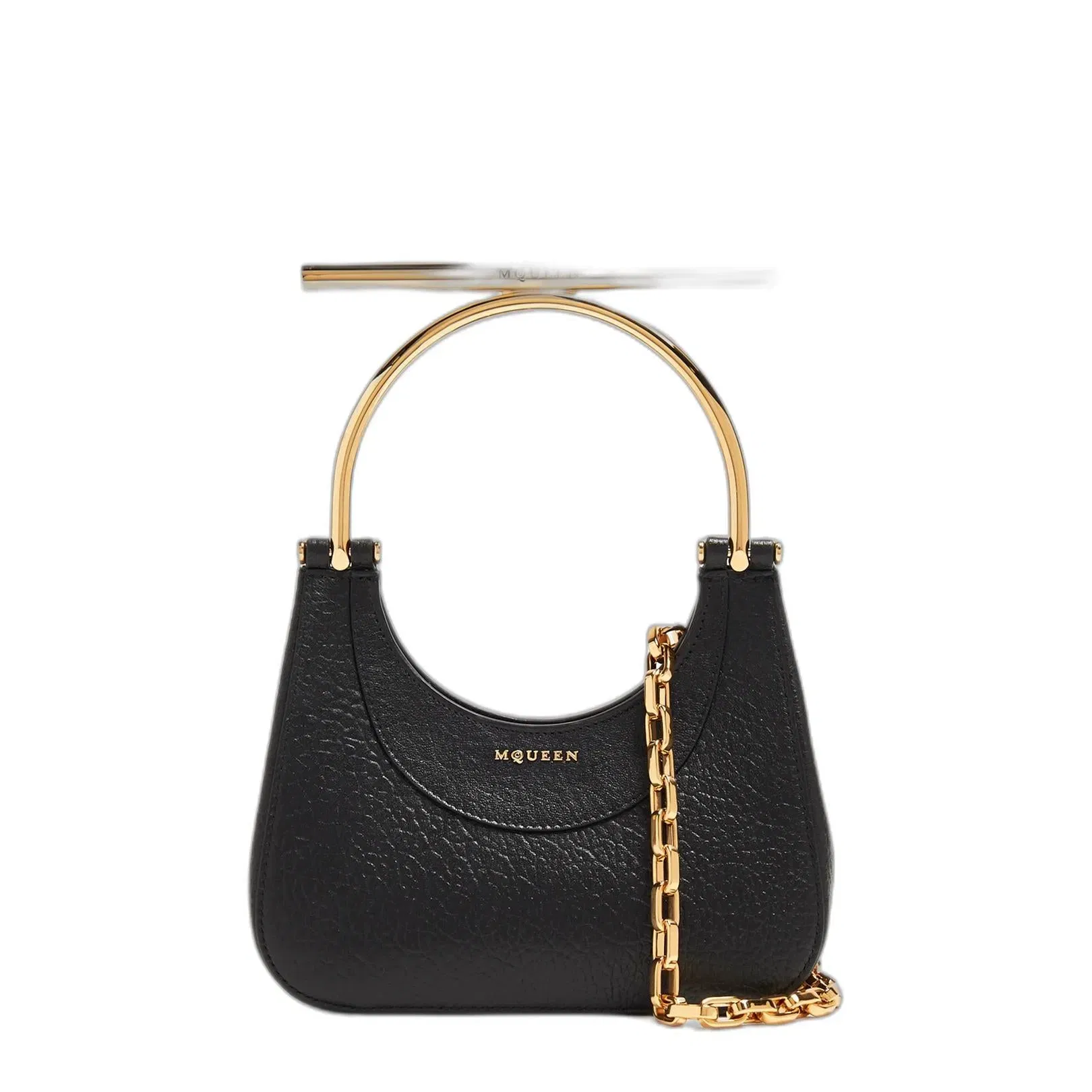 Mini Cross-bar Bag In Black/gold