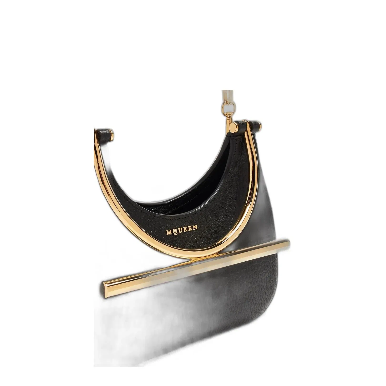 Mini Cross-bar Bag In Black/gold
