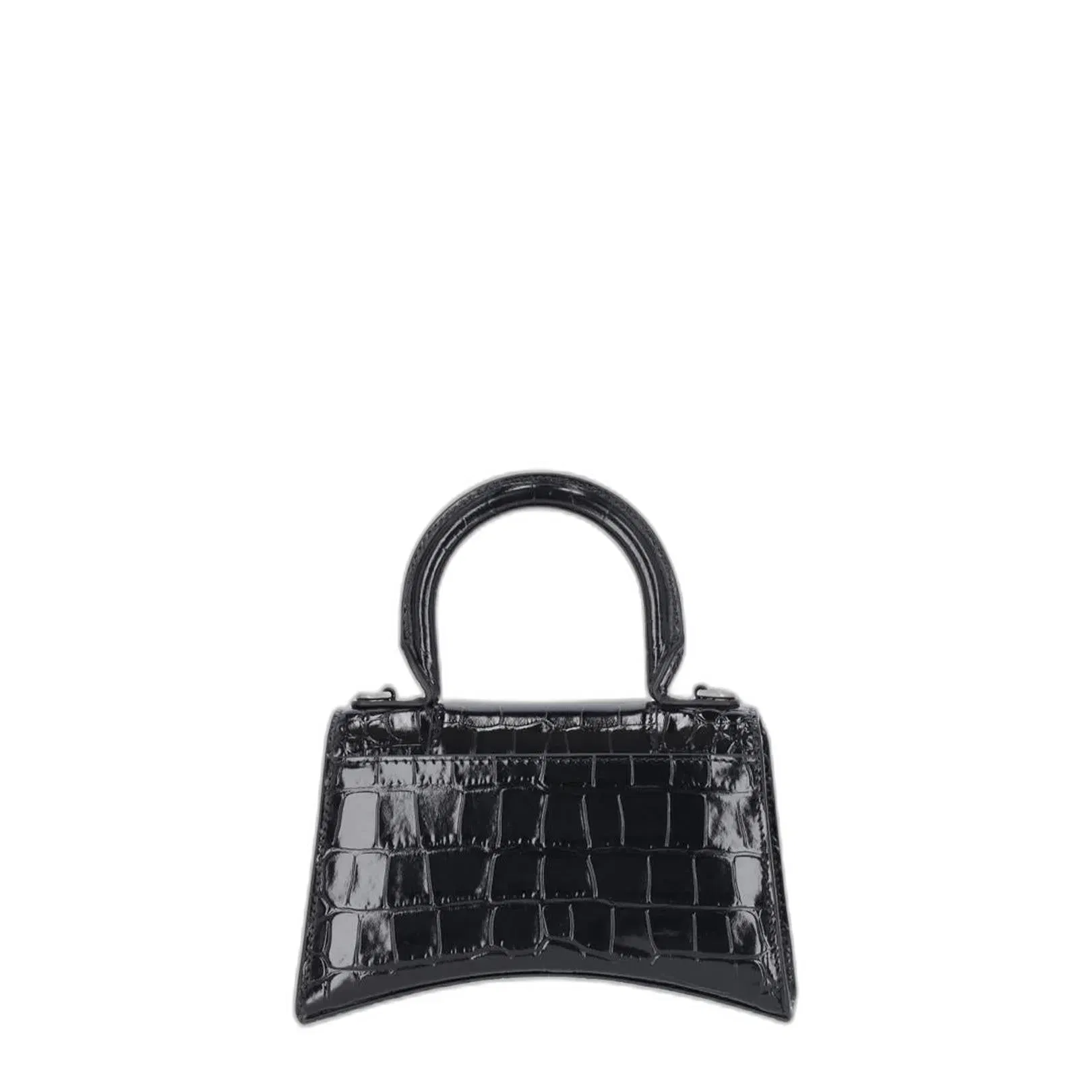 Hourglass Xs Logo Plaque Tote Bag