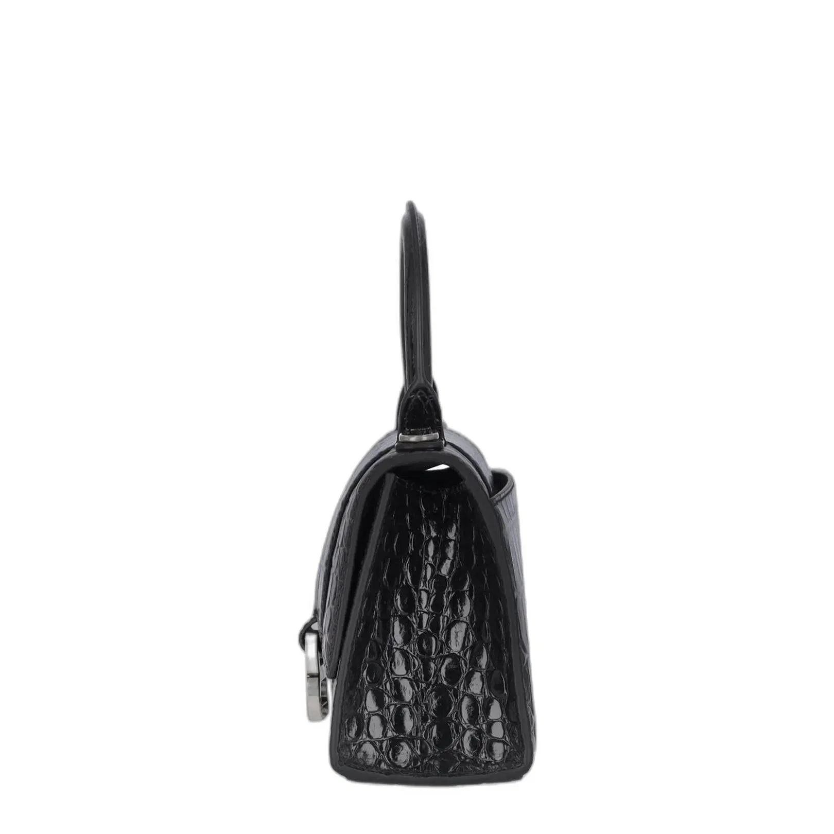 Hourglass Xs Logo Plaque Tote Bag