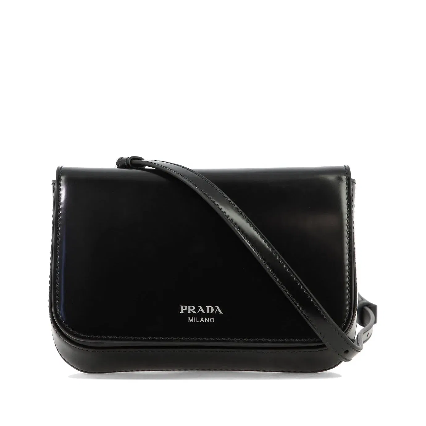 Logo Printed Small Clutch Bag