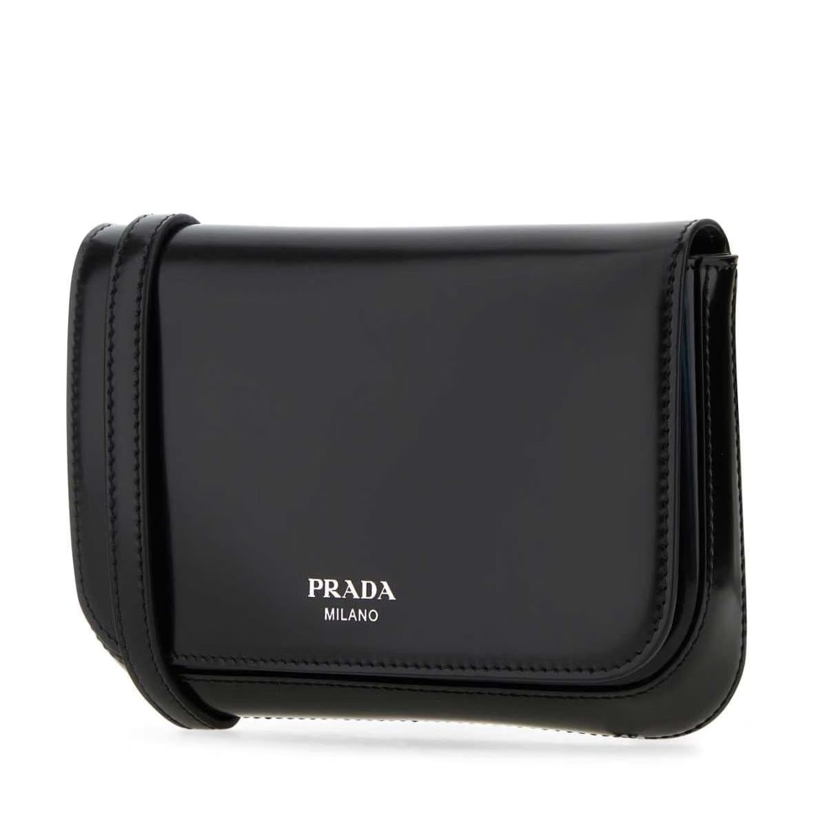 Logo Printed Small Clutch Bag