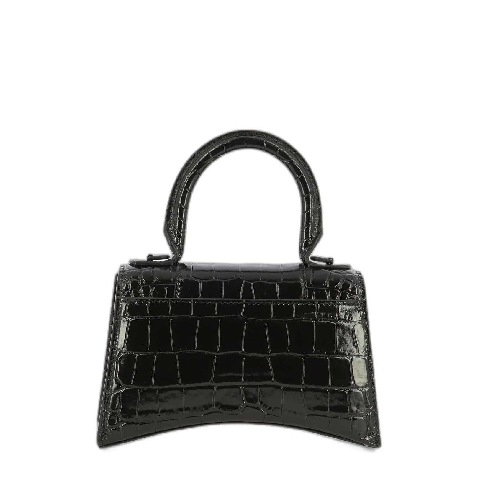 Hourglass Xs Handbag Crocodile Embossed