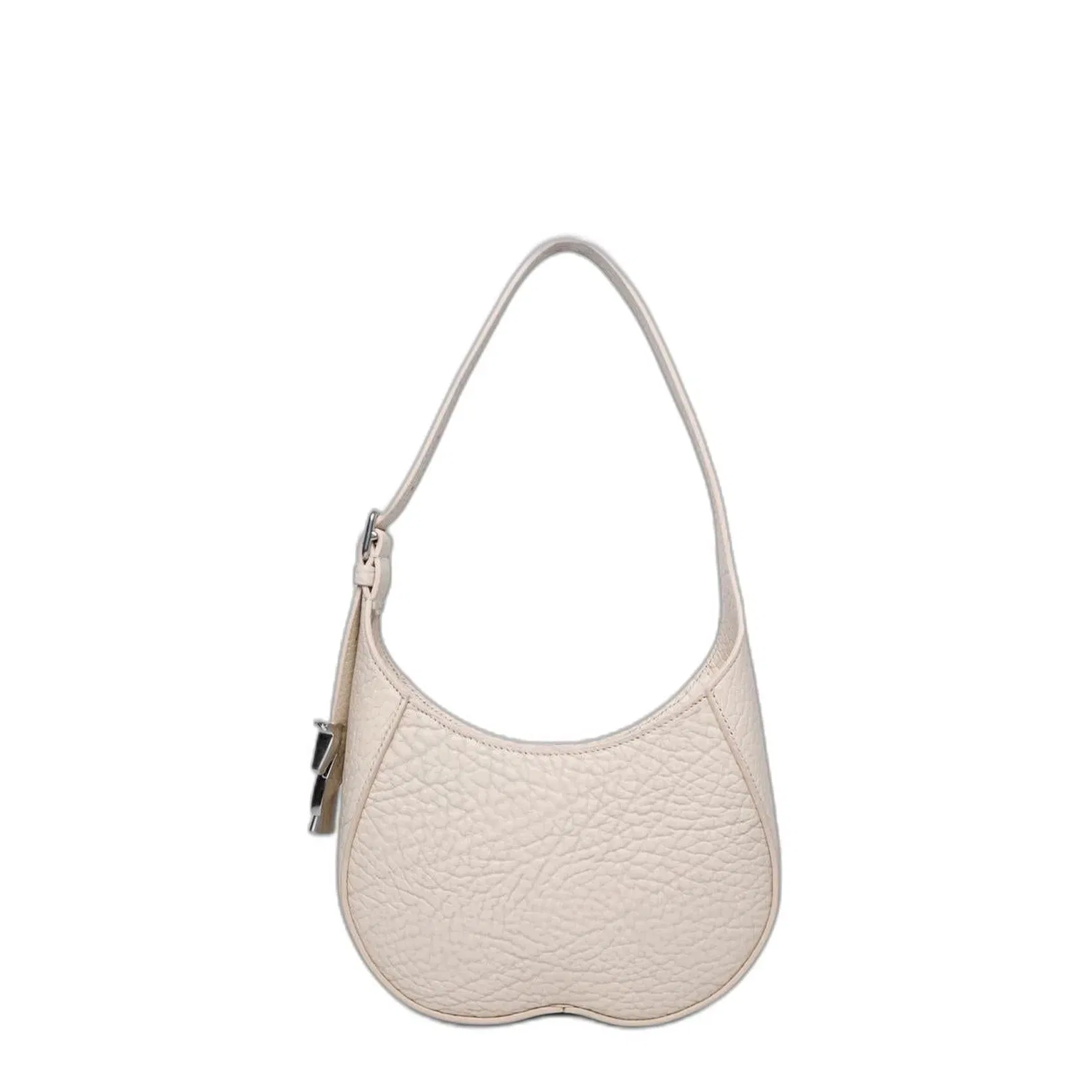 Small Chess Ivory Leather Bag