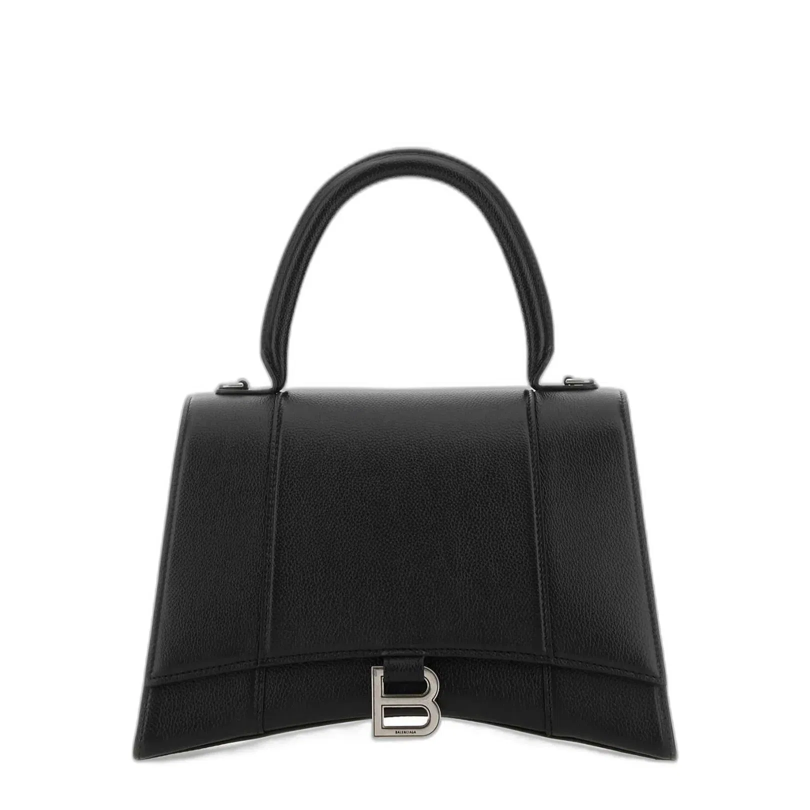 Hourglass Top Handle Bag in Black