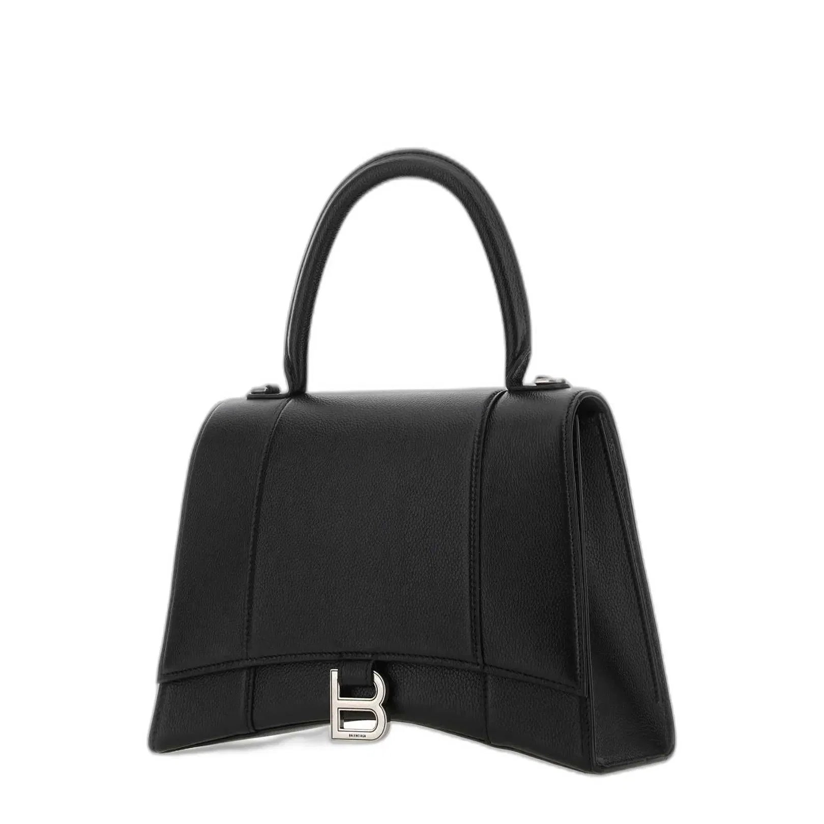 Hourglass Top Handle Bag in Black