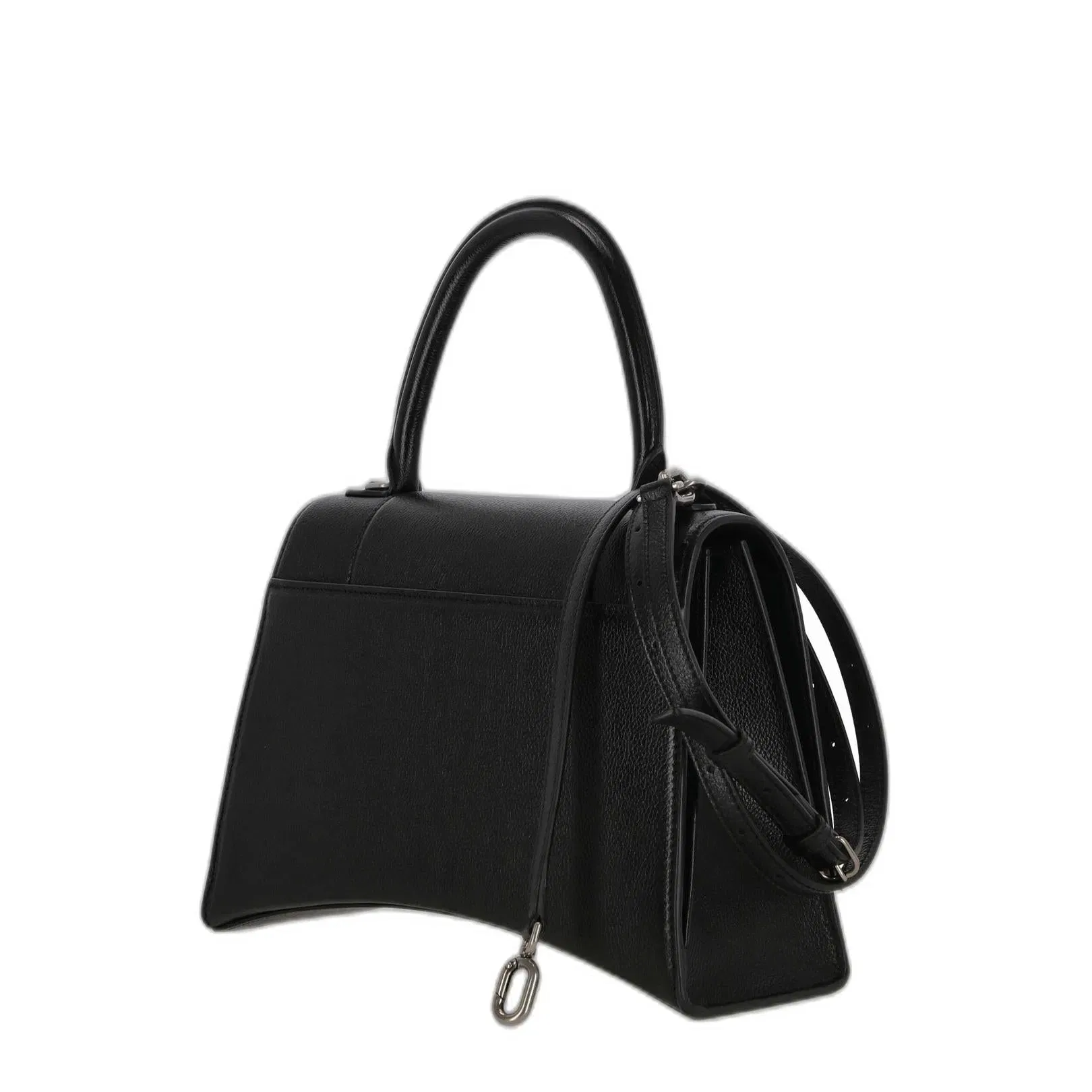 Hourglass Top Handle Bag in Black