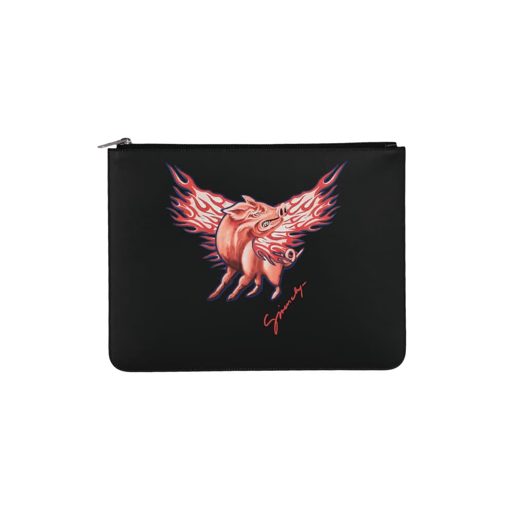 Givenchy Zodiac Pig Graphic Pouch Multi