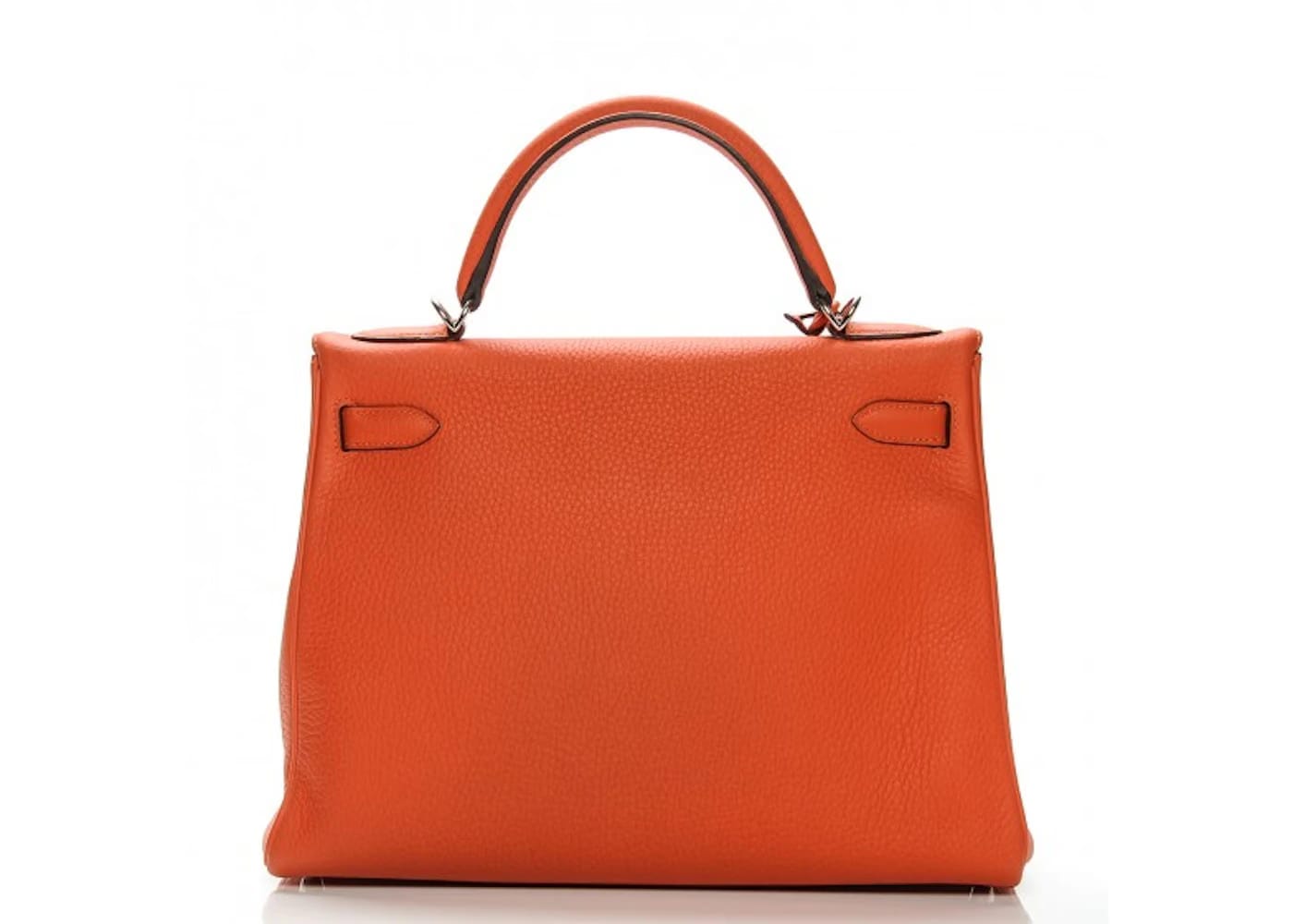 Hermes Kelly Retourne Taurillon Clemence 32 Feu