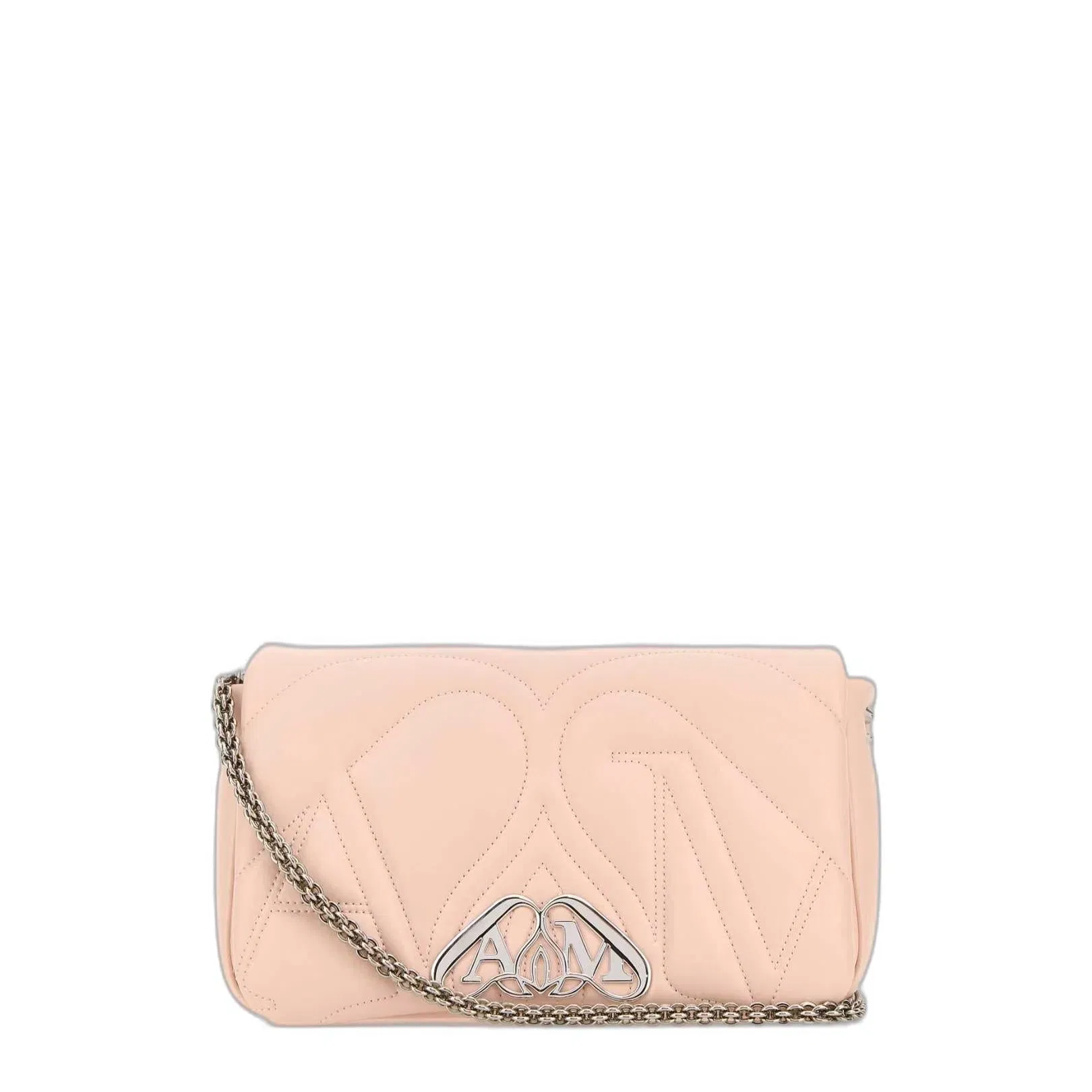 Pink Leather Small Seal Shoulder Bag