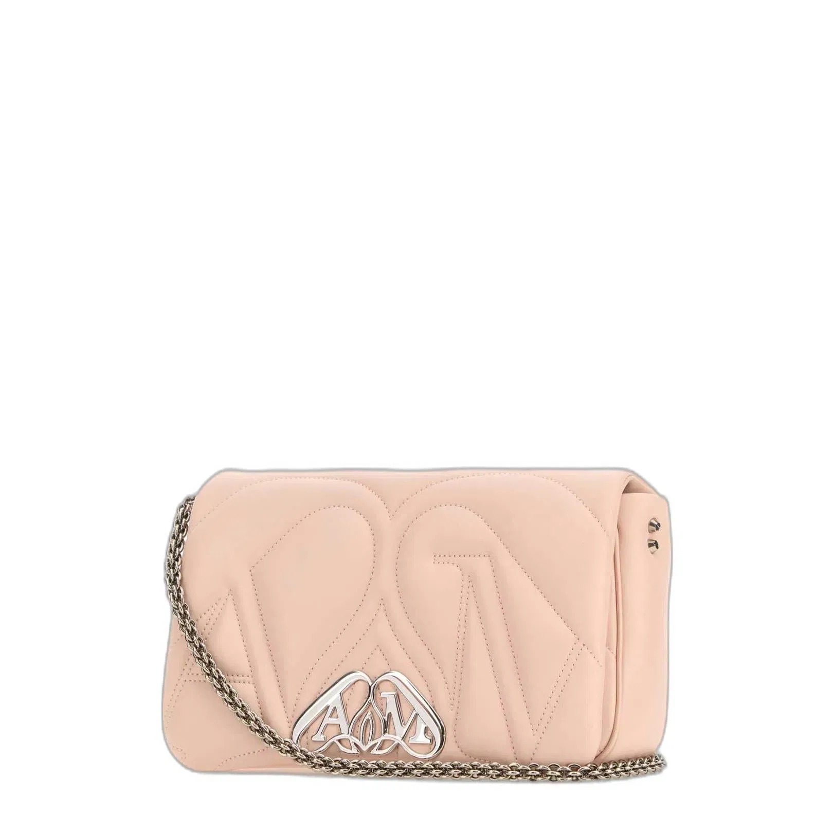 Pink Leather Small Seal Shoulder Bag