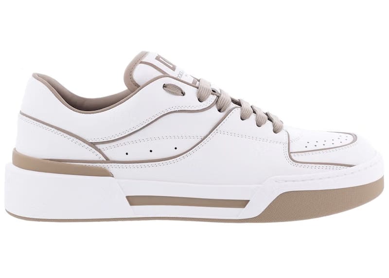 Dolce & Gabbana New Roma Low Bianco Taupe