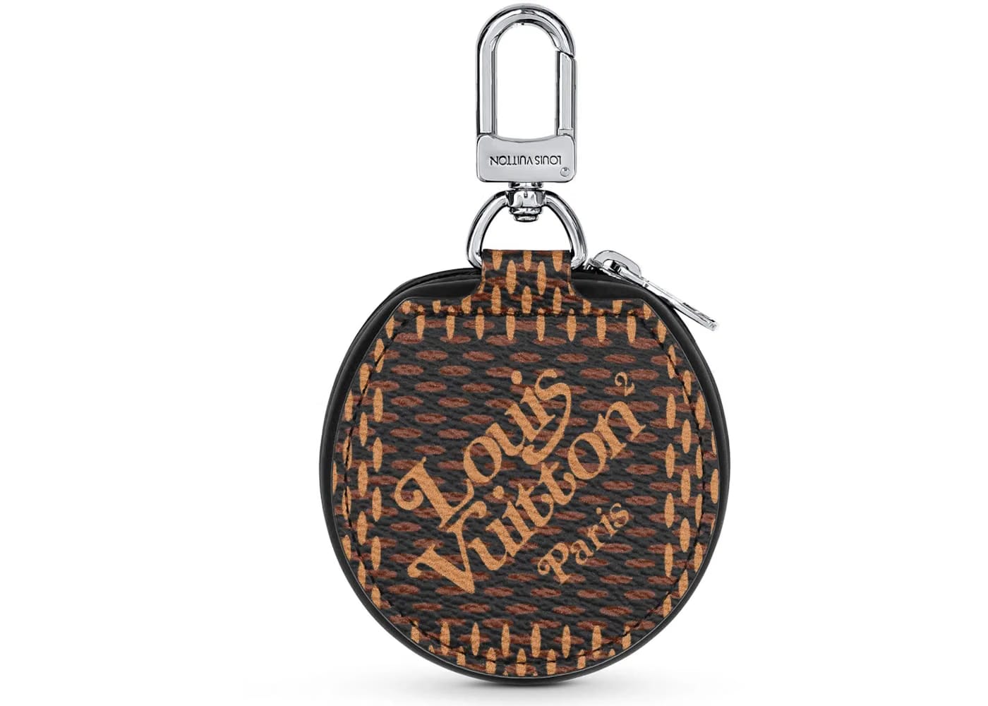 Louis Vuitton x Nigo Earphone Case Damier Ebene Giant Brown