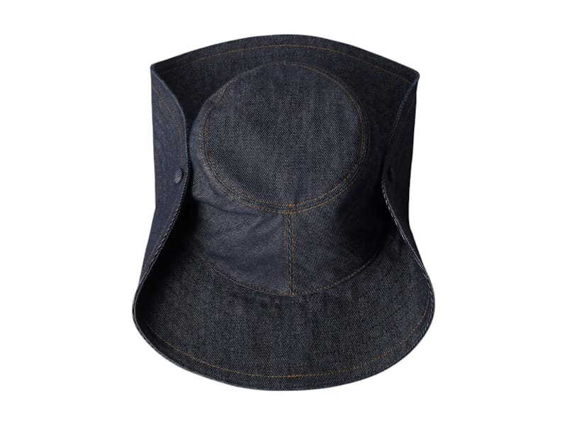 Miu Miu Denim Cowboy Hat Blue/Brandy