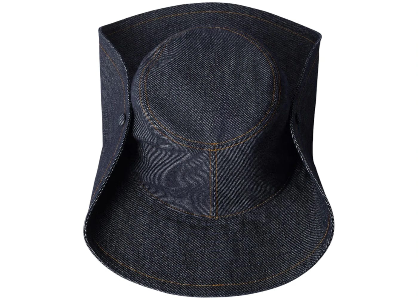 Miu Miu Denim Cowboy Hat Blue/Brandy