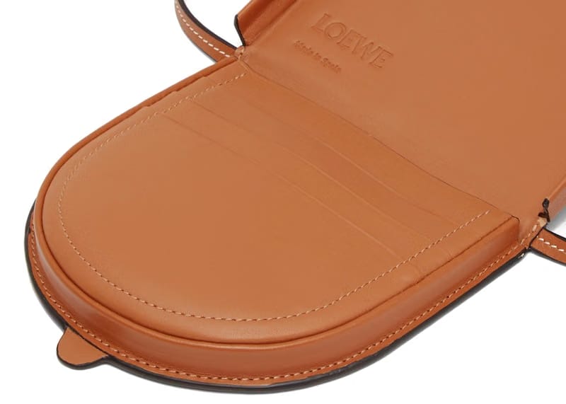 LOEWE Small Heel Pouch Shopper Bag Tan